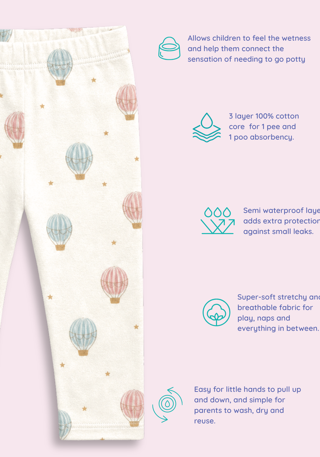 SKY BALLOON POTTY TRAINING PANT