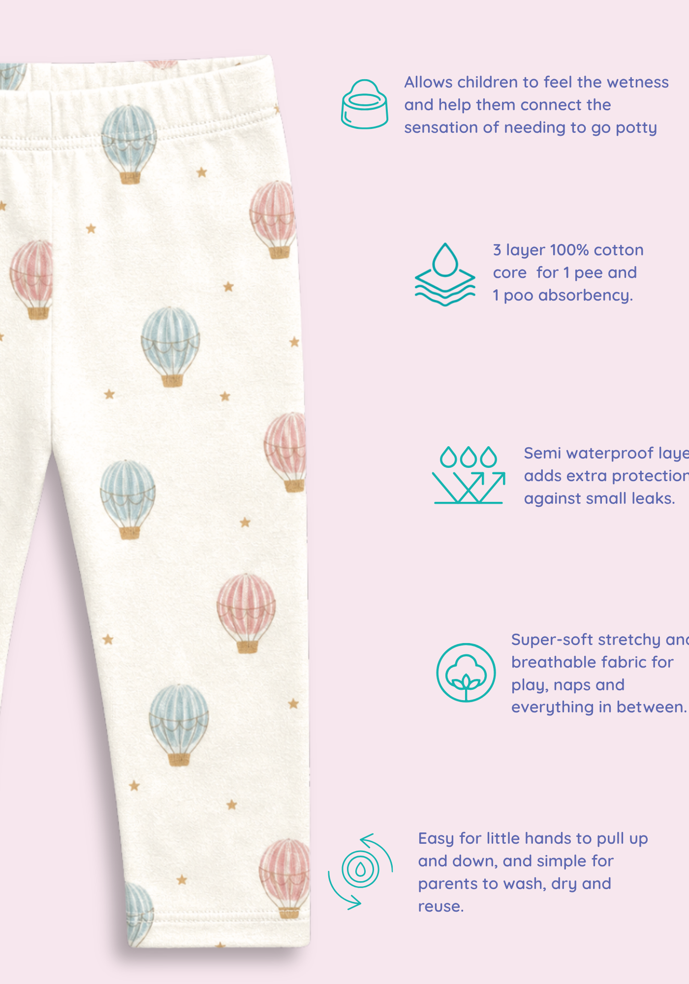 SKY BALLOON POTTY TRAINING PANT