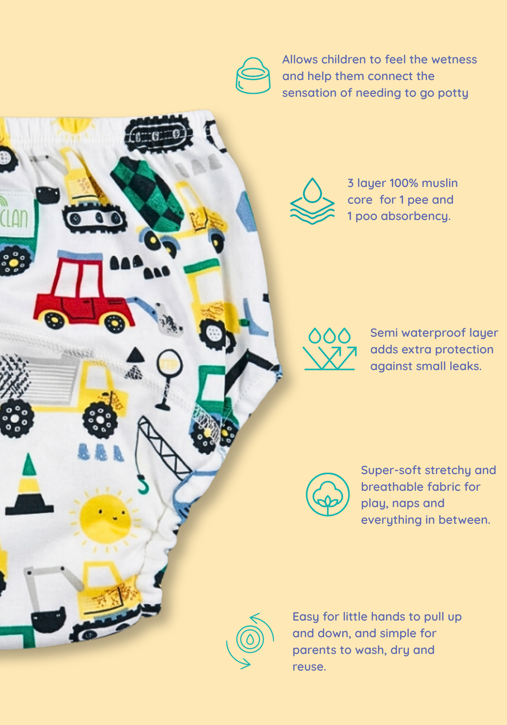 BUSY WHEELS POTTY TRAINING PANTY