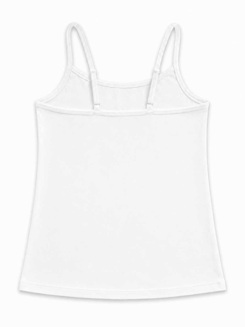 2PACK GIRLS WHITE INBUILD BRA CAMI