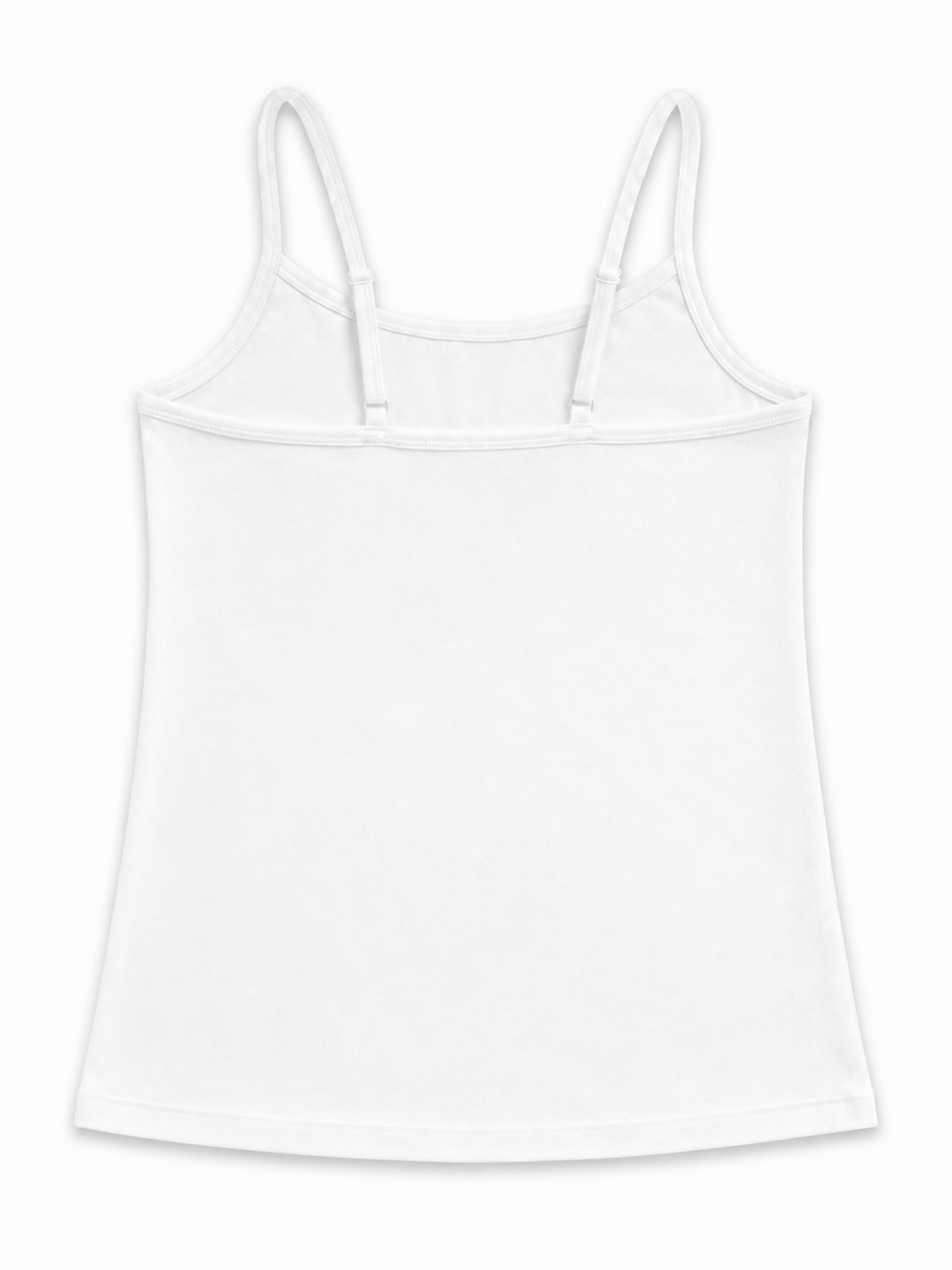 2PACK GIRLS WHITE INBUILD BRA CAMI