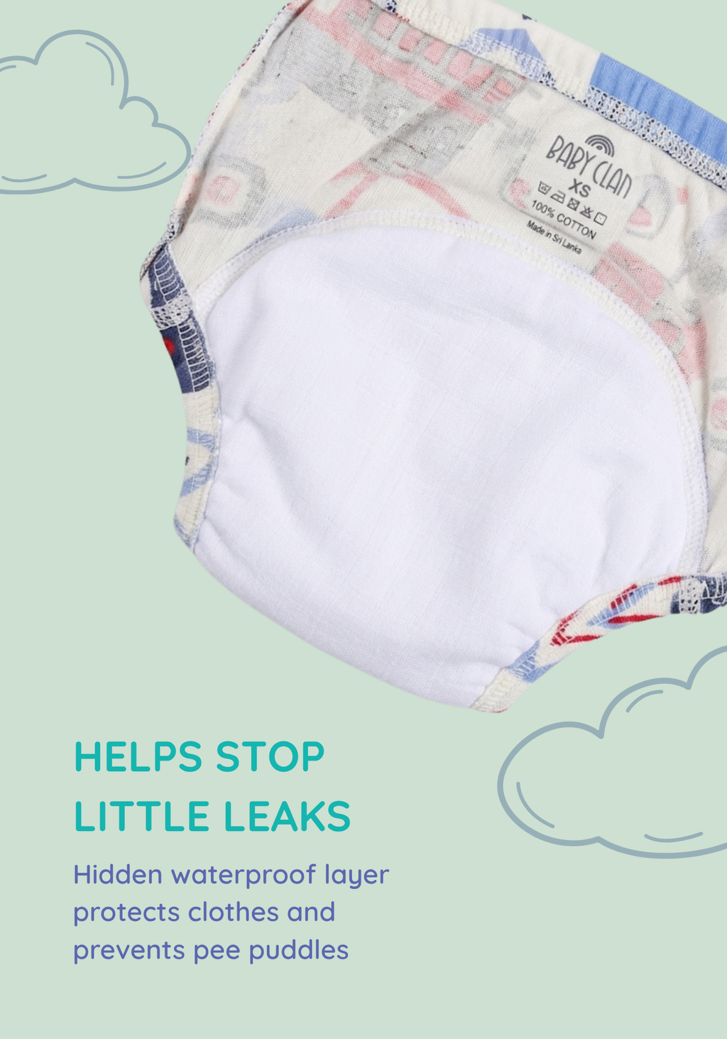 TEDDY BLOOMS 3PK POTTY TRAINING PANTY