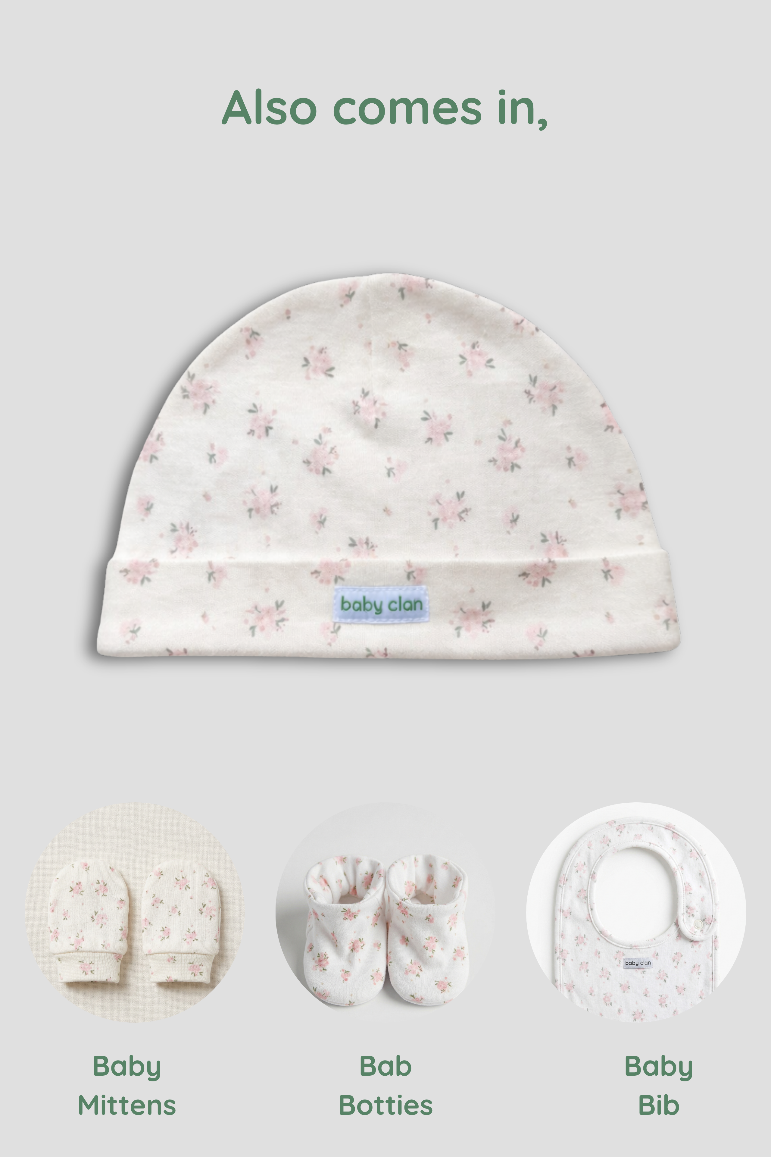 BABY CLAN ROSE FLORAL VELCRO CLOTH NAPPY