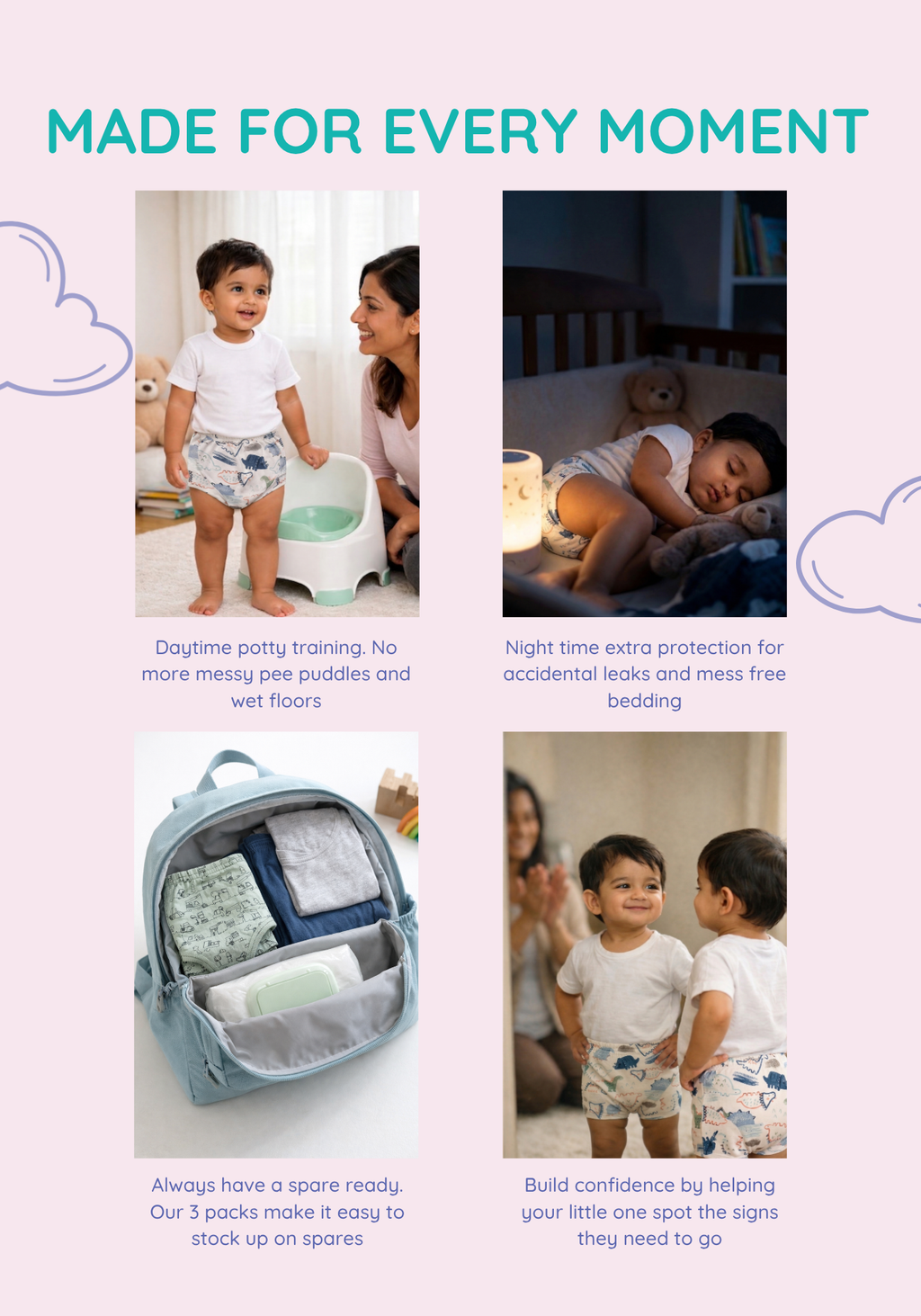 SKY BALLOON POTTY TRAINING PANT