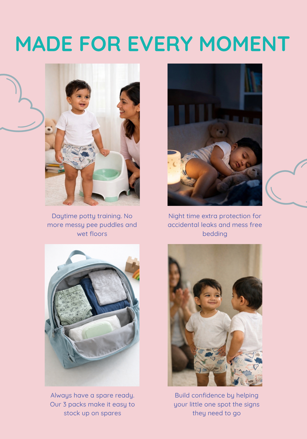SKY BALLOON POTTY TRAINING SHORT