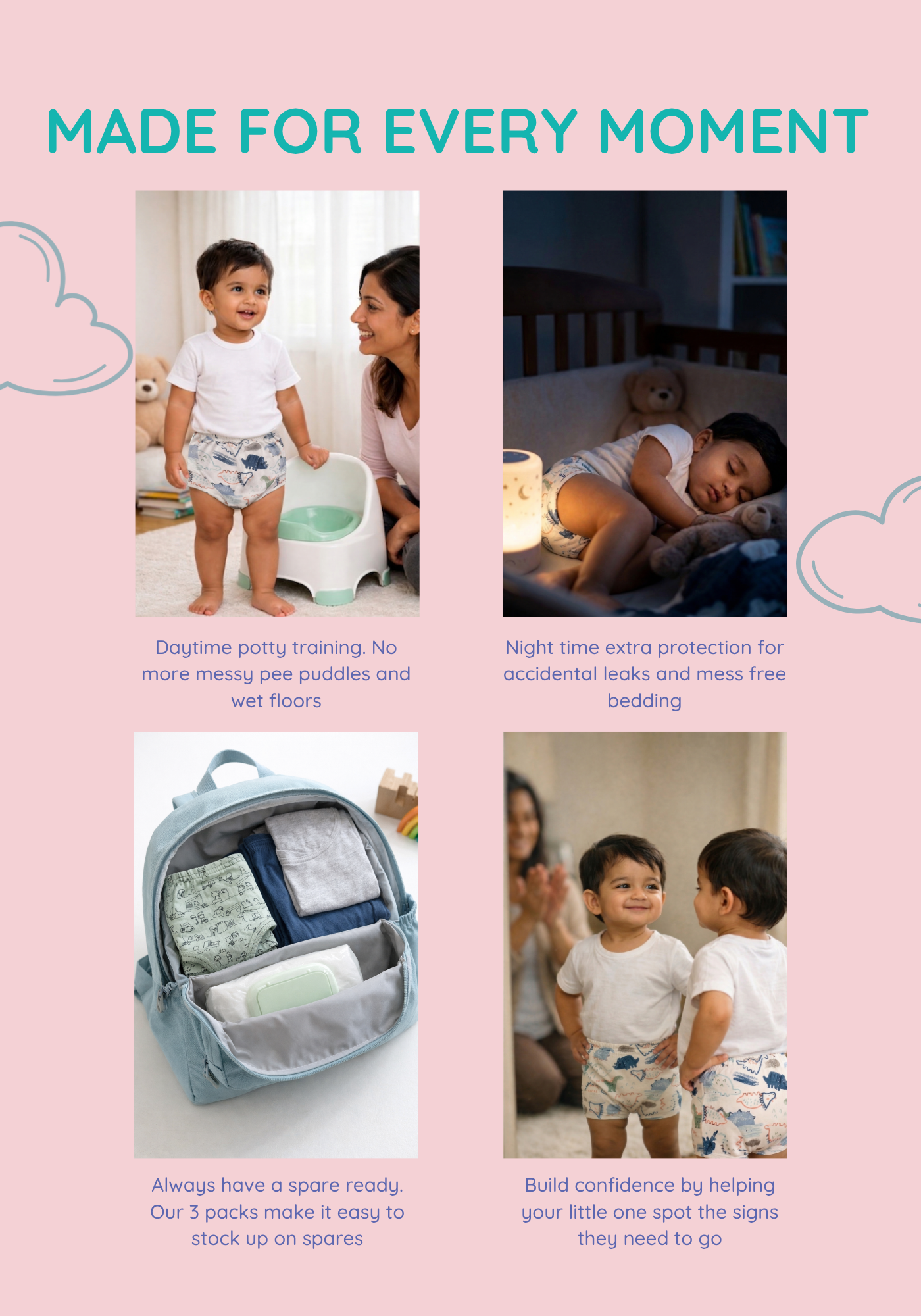 SKY BALLOON POTTY TRAINING SHORT
