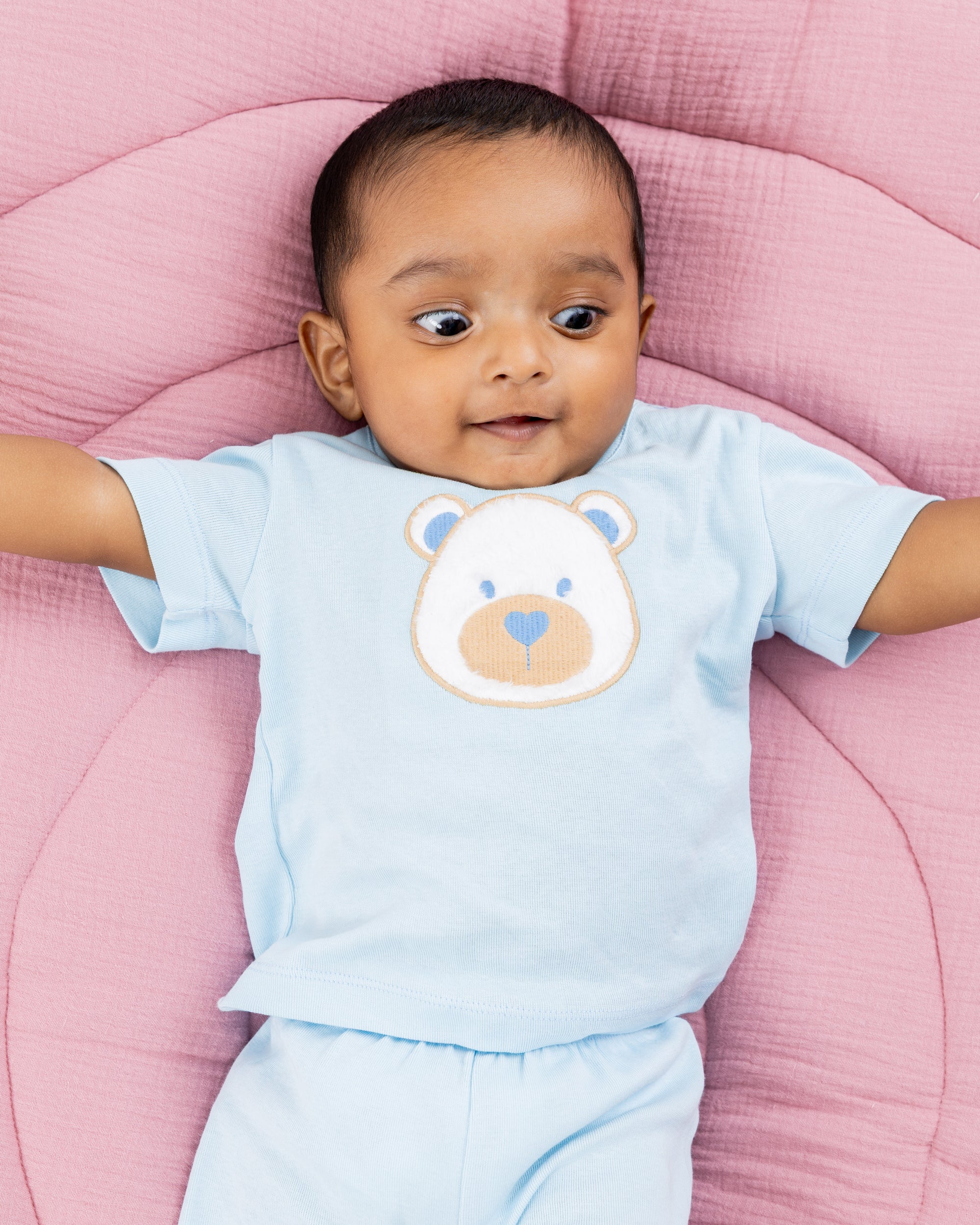 CUDDLY BEAR SHORT SET