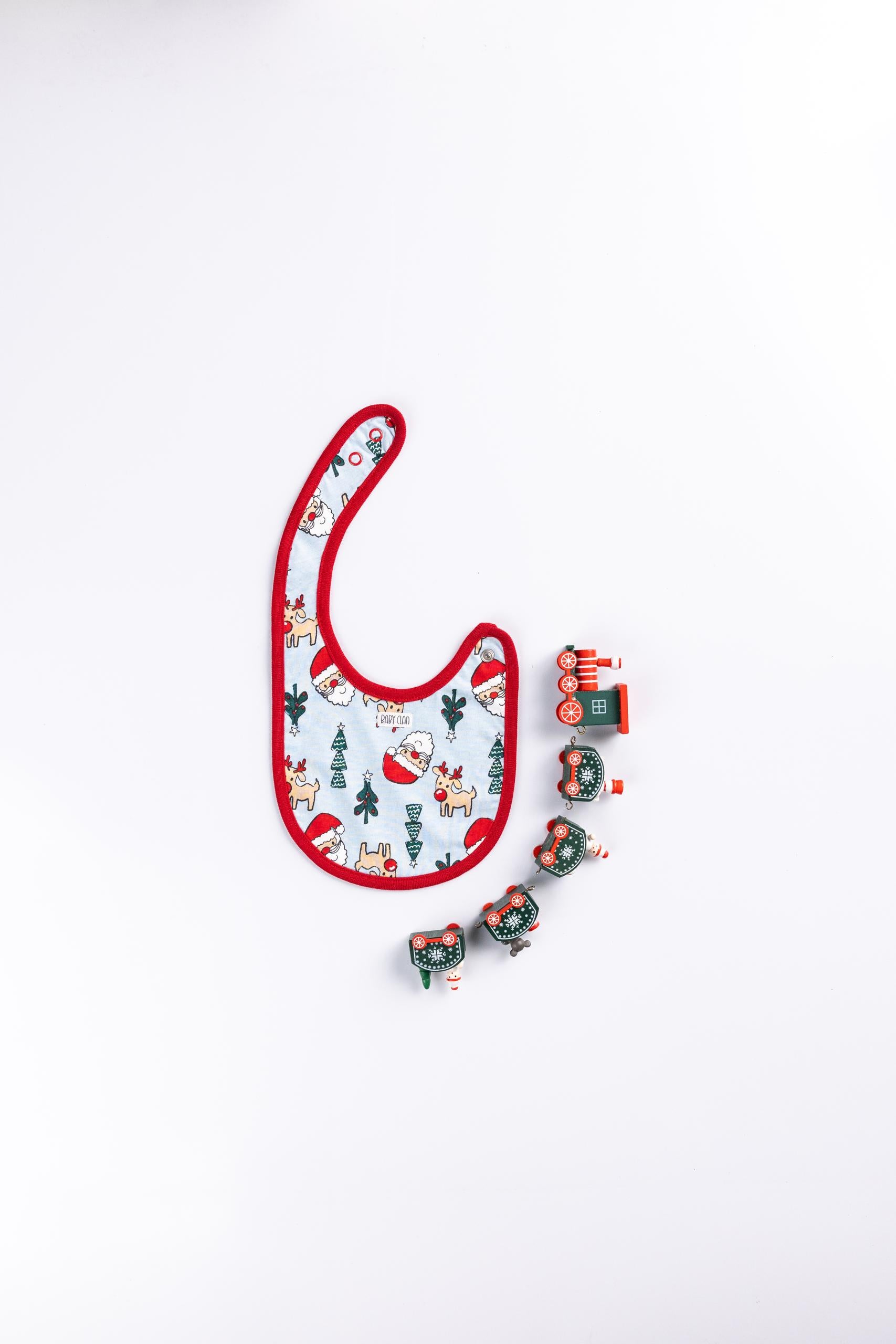 MERRY AND BRIGHT  BABY BIB