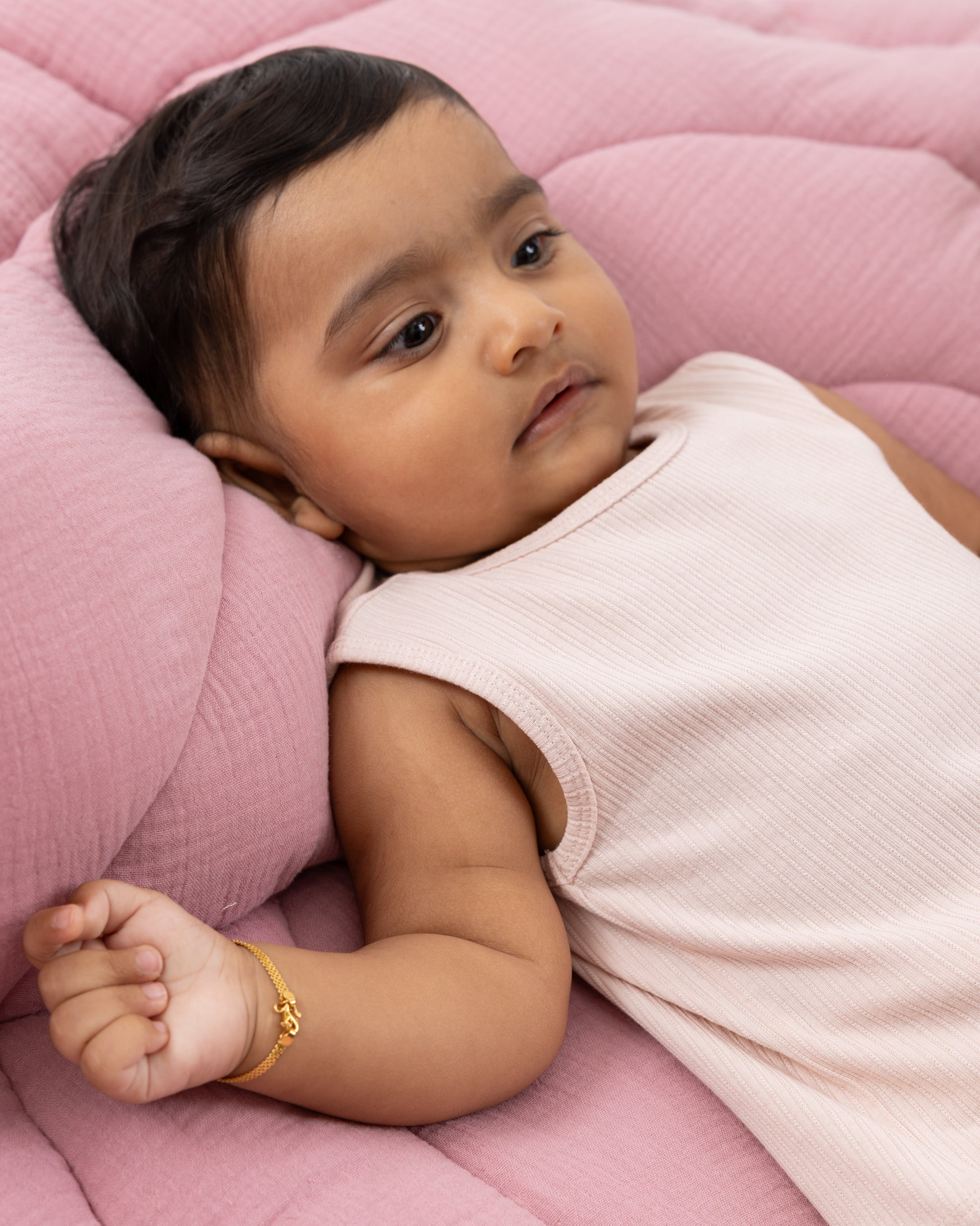 LITTLE B  POINTELLE VEST & SHORT SET