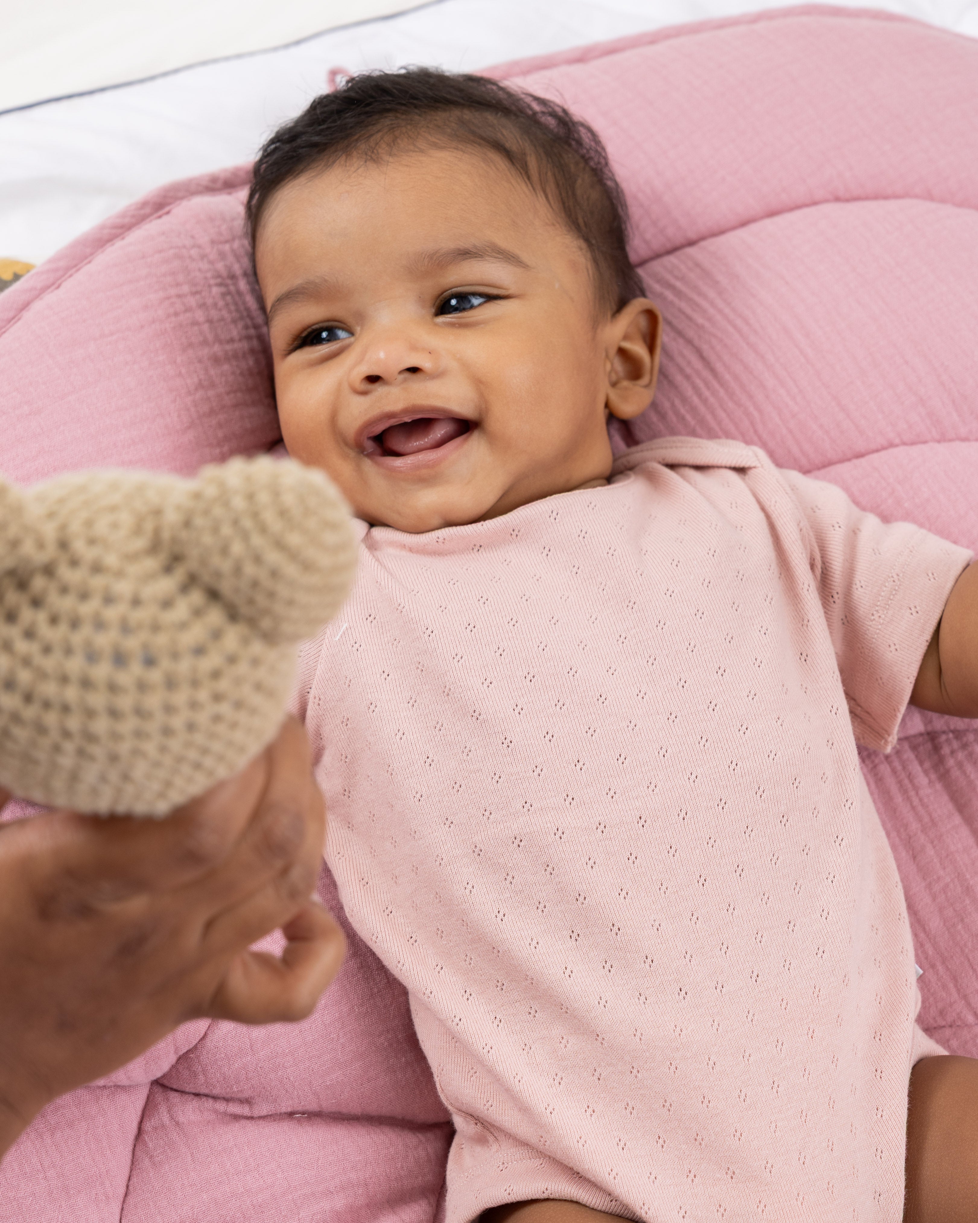 HAPPY POINTELLE BODYSUIT - UNISEX