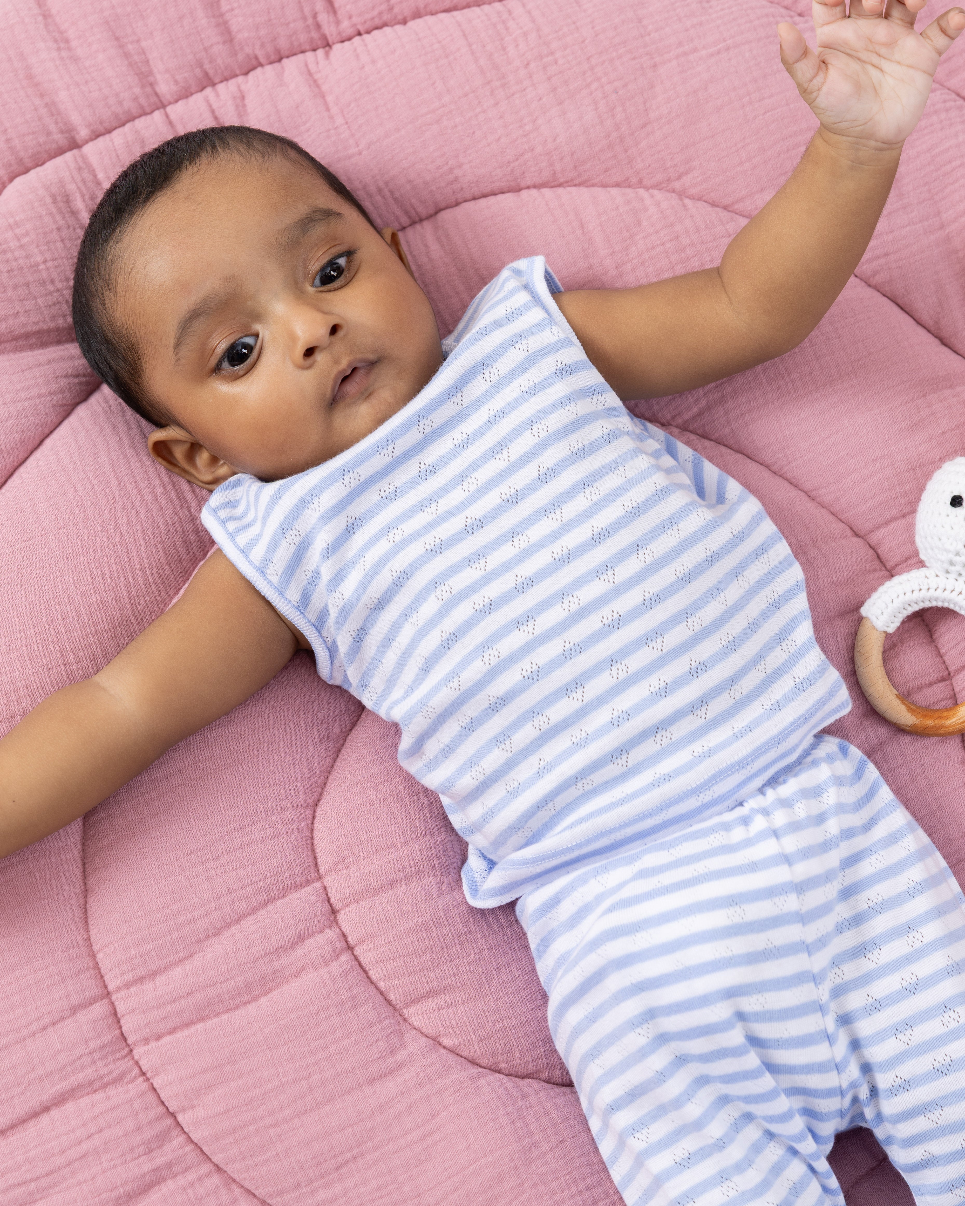 SKY KISS  POINTELLE VEST &  PANT SET