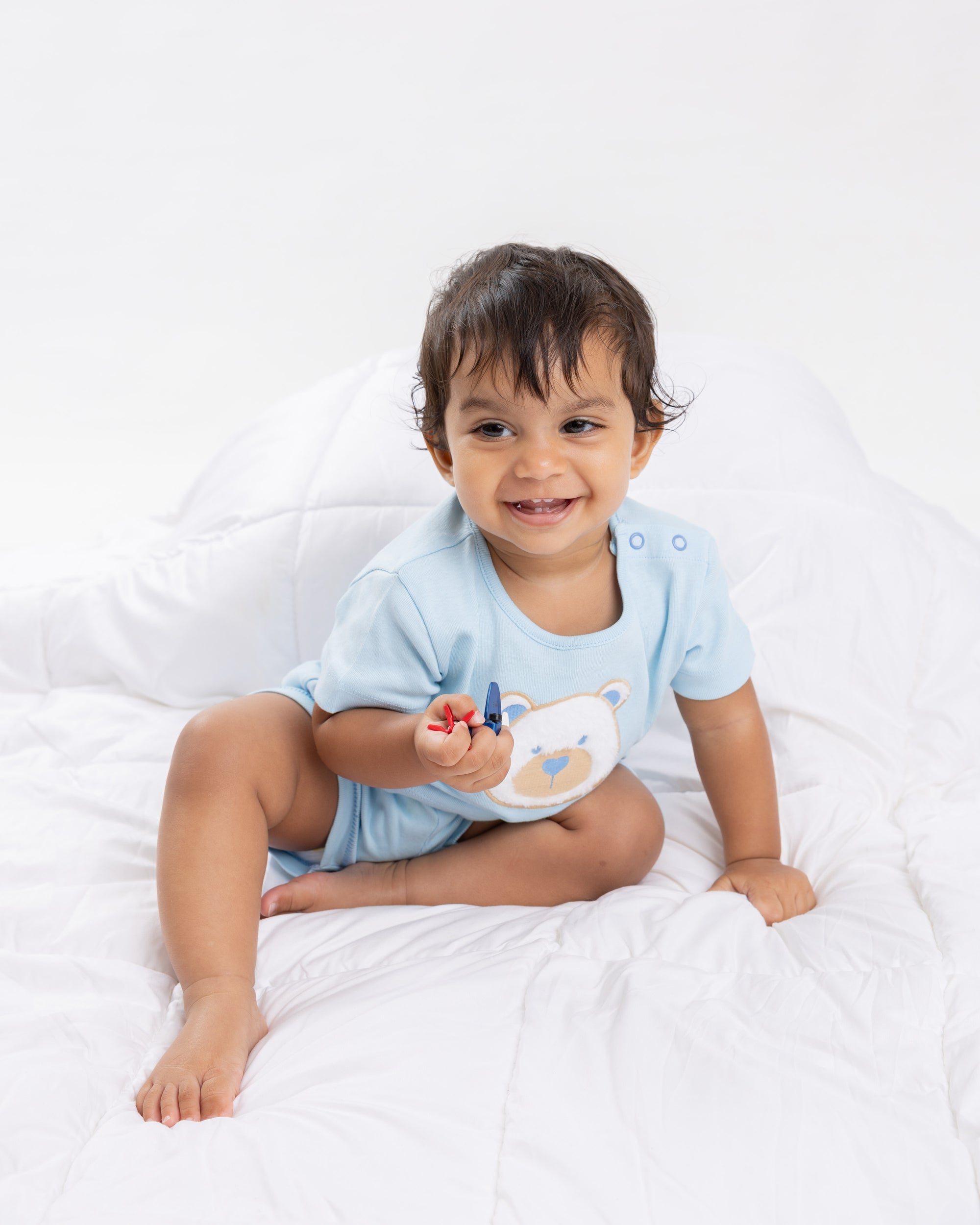CUDDLY BEAR SHORT SET