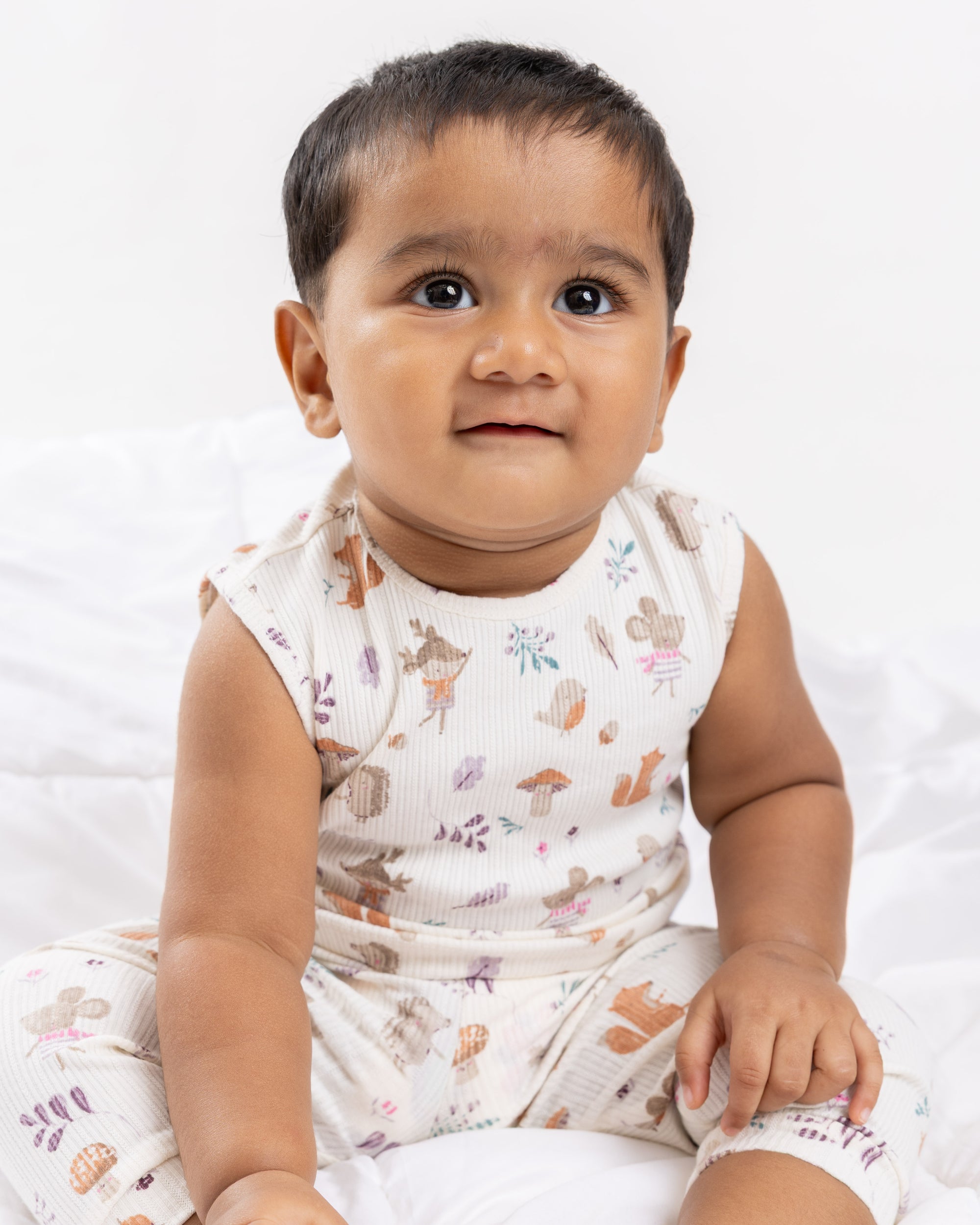 SOFTIE POINTELLE VEST &  PANT SET