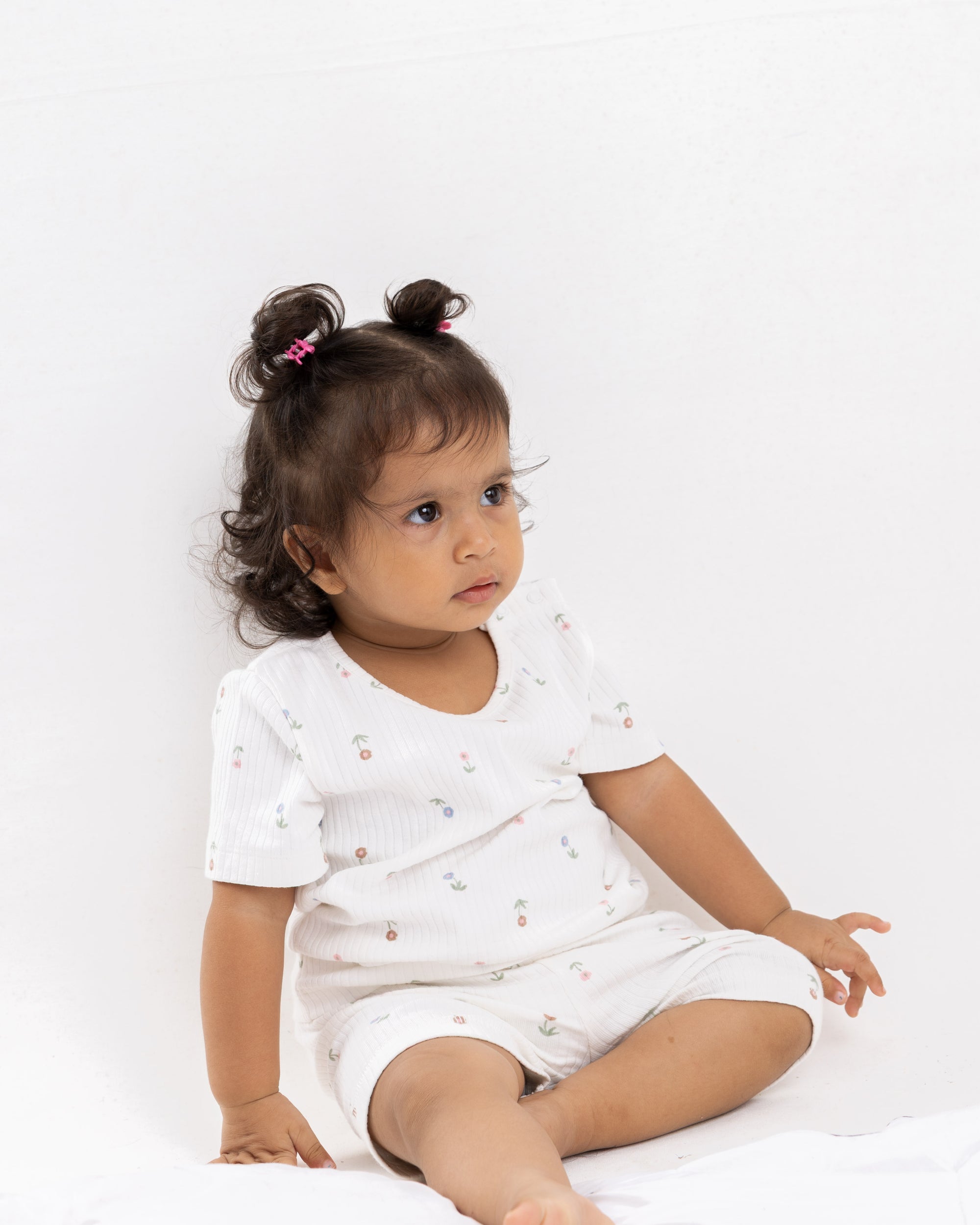 MINI BLOSSOM AOP SHORT SET