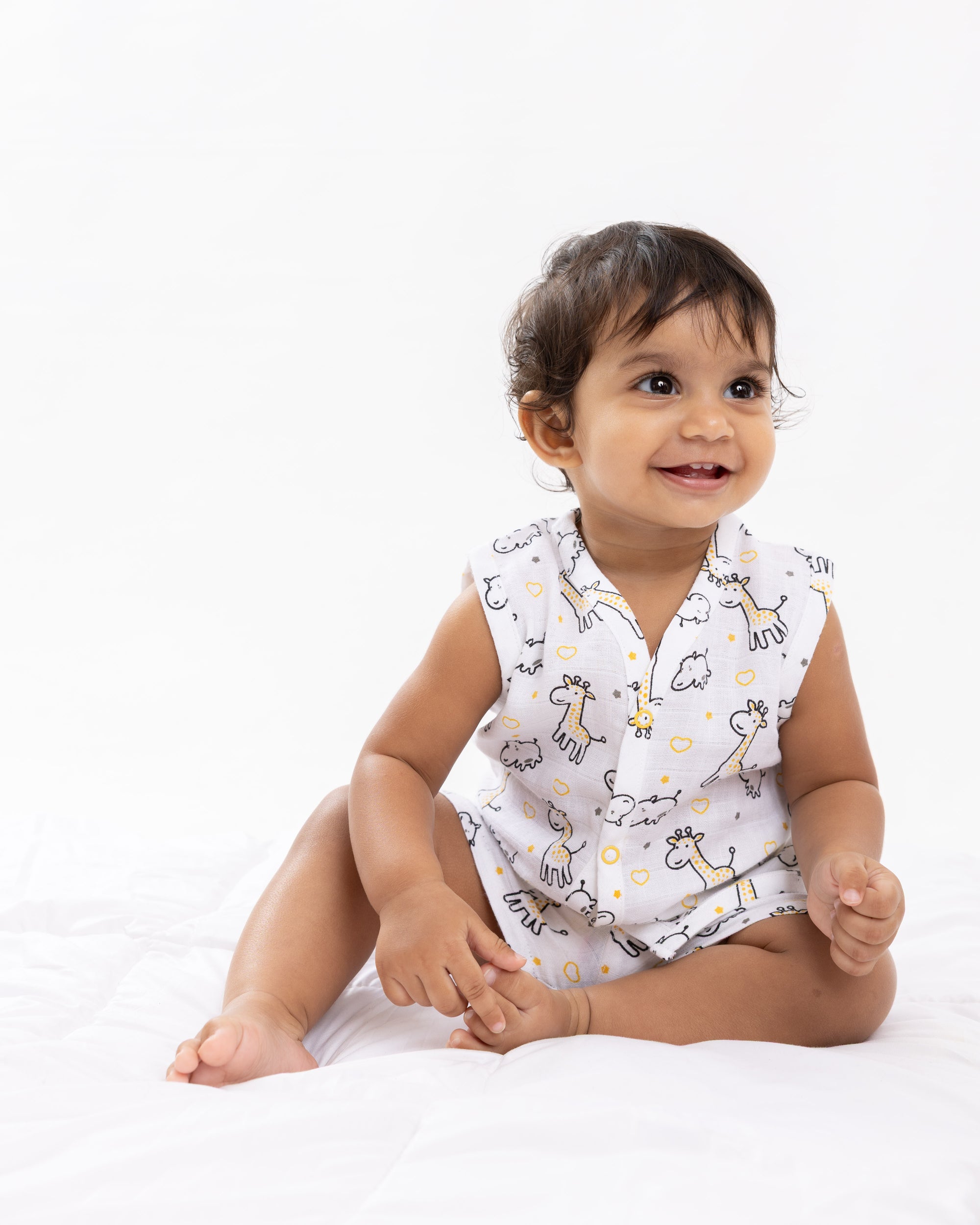 SAFARI SNUGGLES MUSLIN SHORT SET