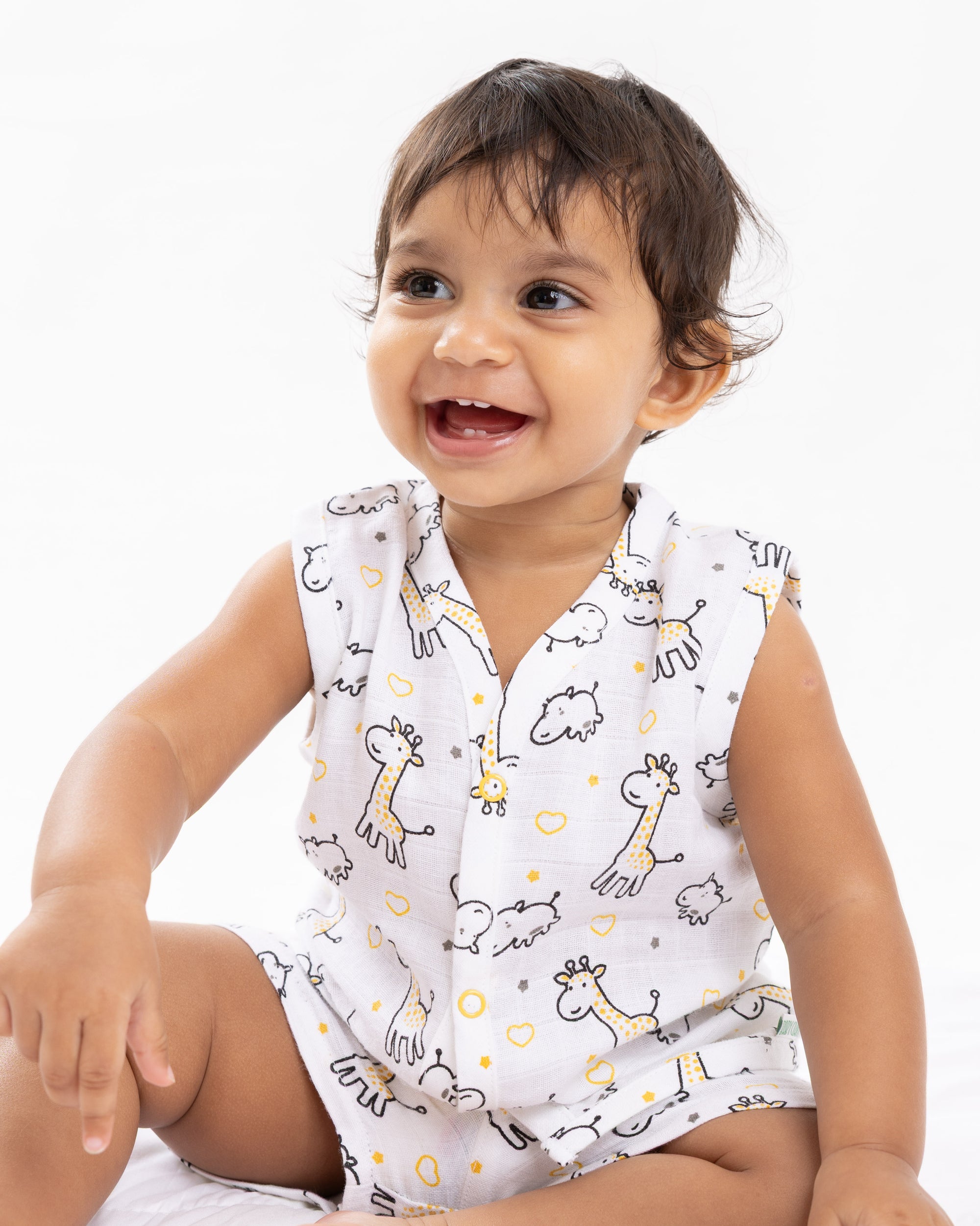 SAFARI SNUGGLES MUSLIN SHORT SET