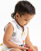 SAFARI FRIENDS MUSLIN SHORT SET