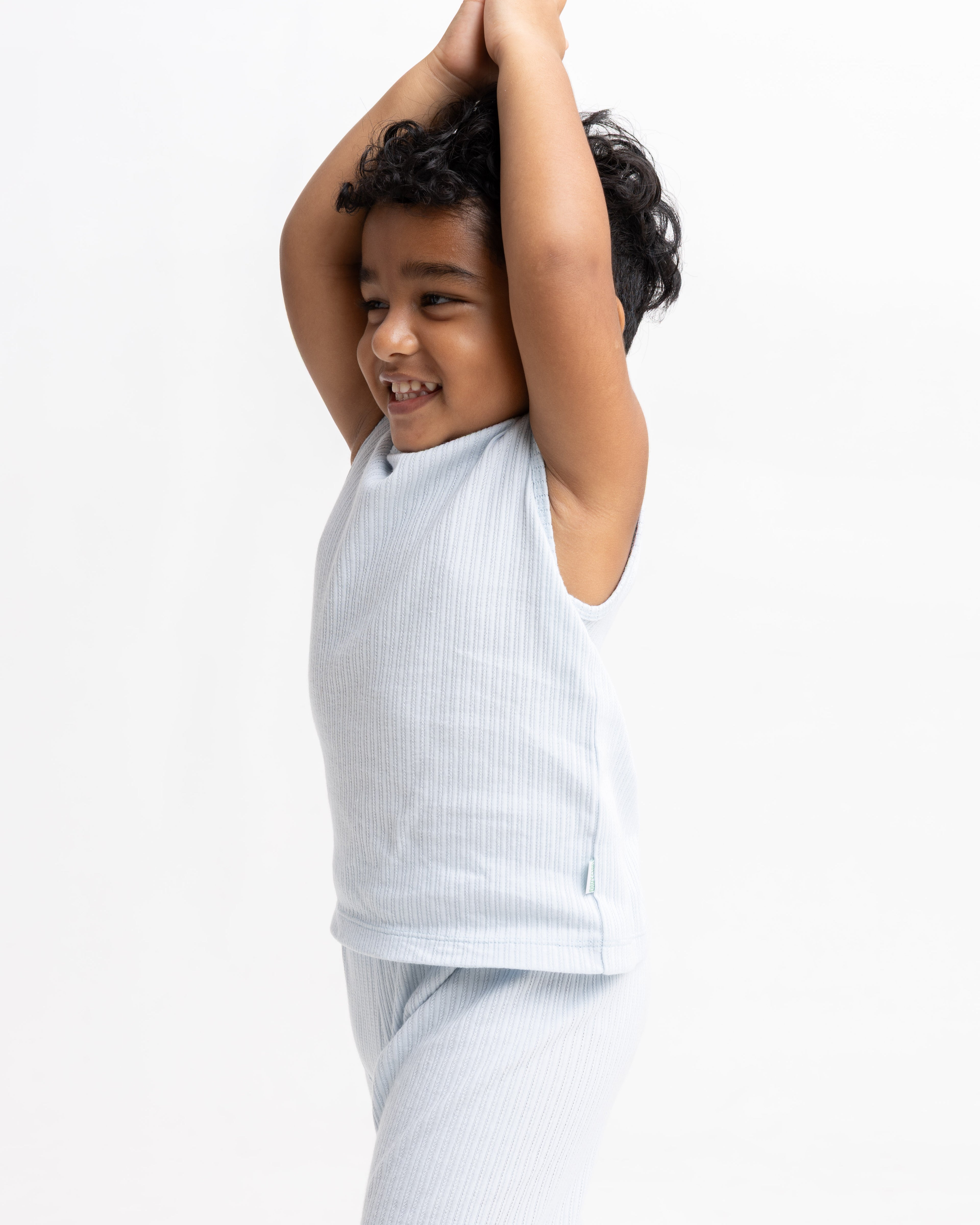 WHITE VEST AND PANT SET