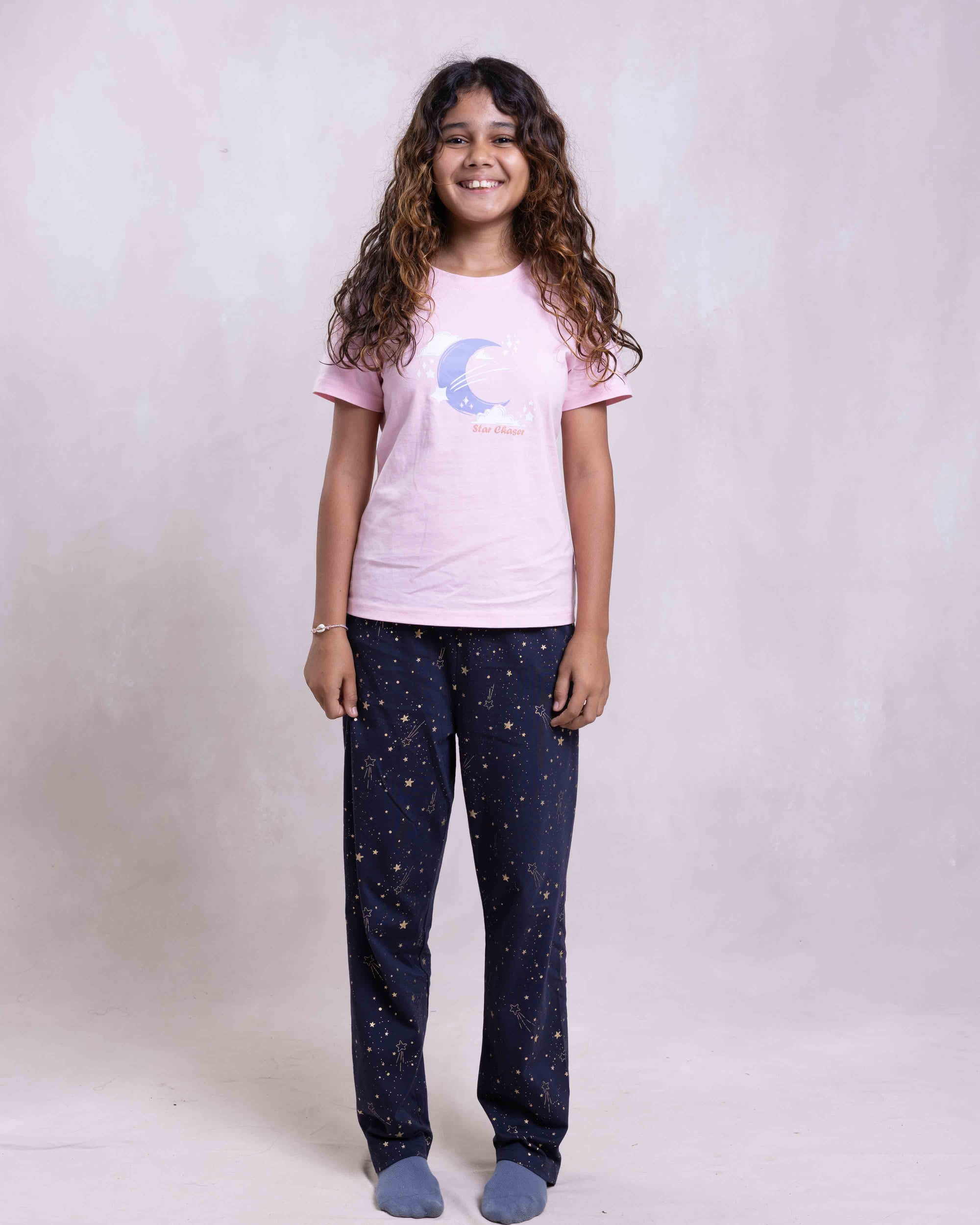 STAR CHASER KIDS GIRLS SHORT SLEEVE PANT SET