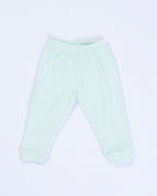 GREEN RIB SLEEVELESS PANT SET