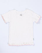 STARRY WHITE SHORT SLEEVE SHORT SET