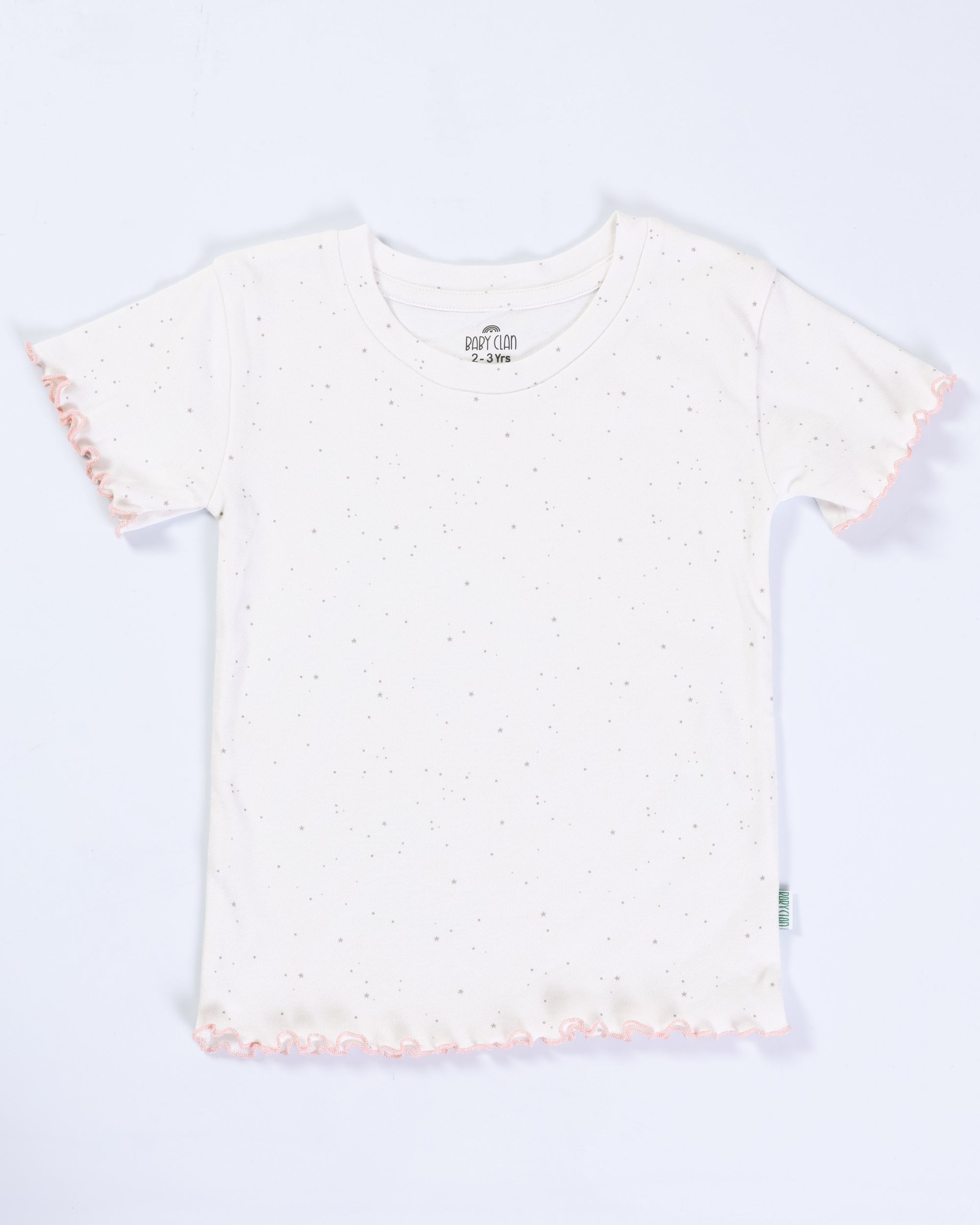 STARRY WHITE SHORT SLEEVE SHORT SET