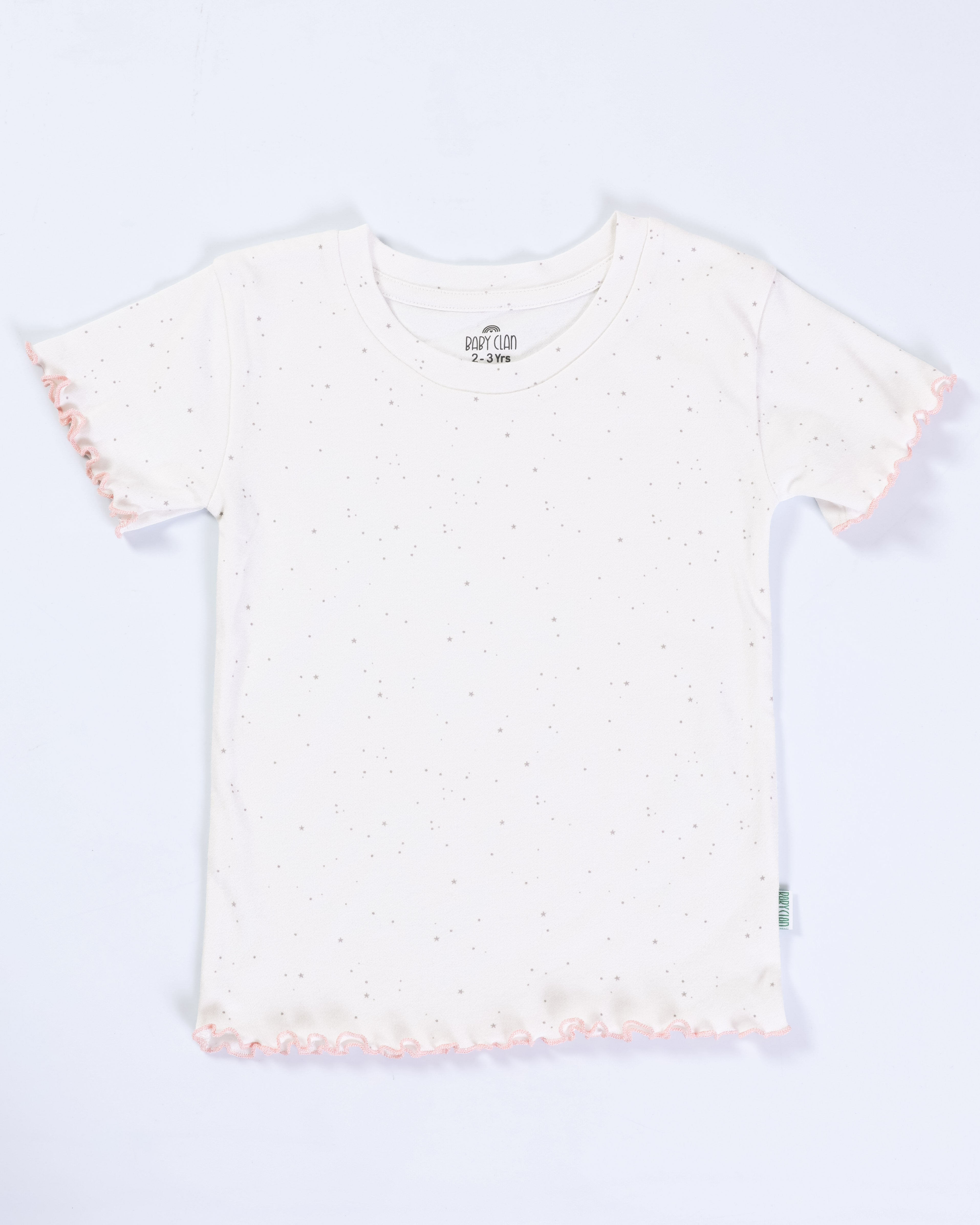 STARRY WHITE SHORT SLEEVE SHORT SET