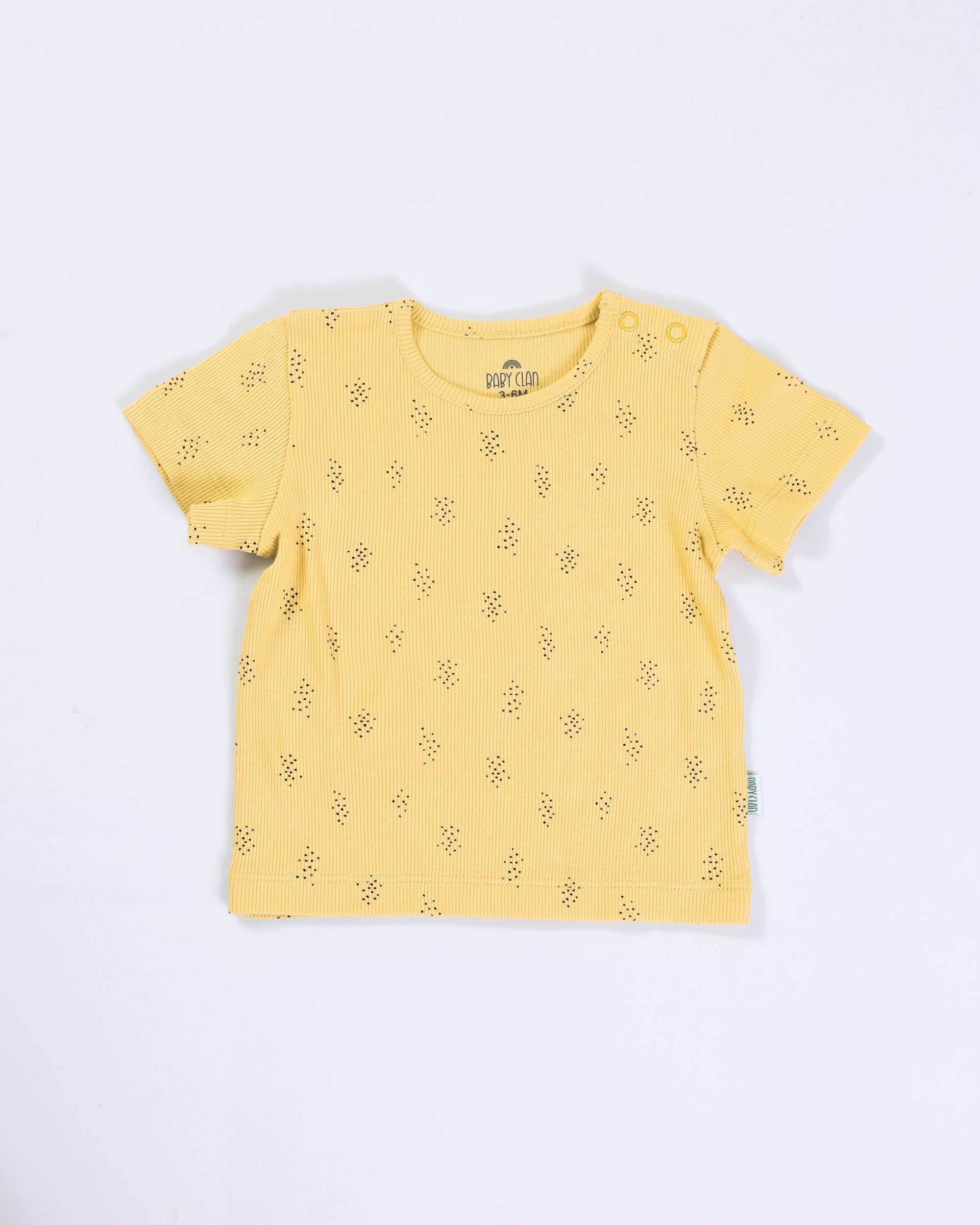 YELLOW SHORT SLEEVE SHORT SET