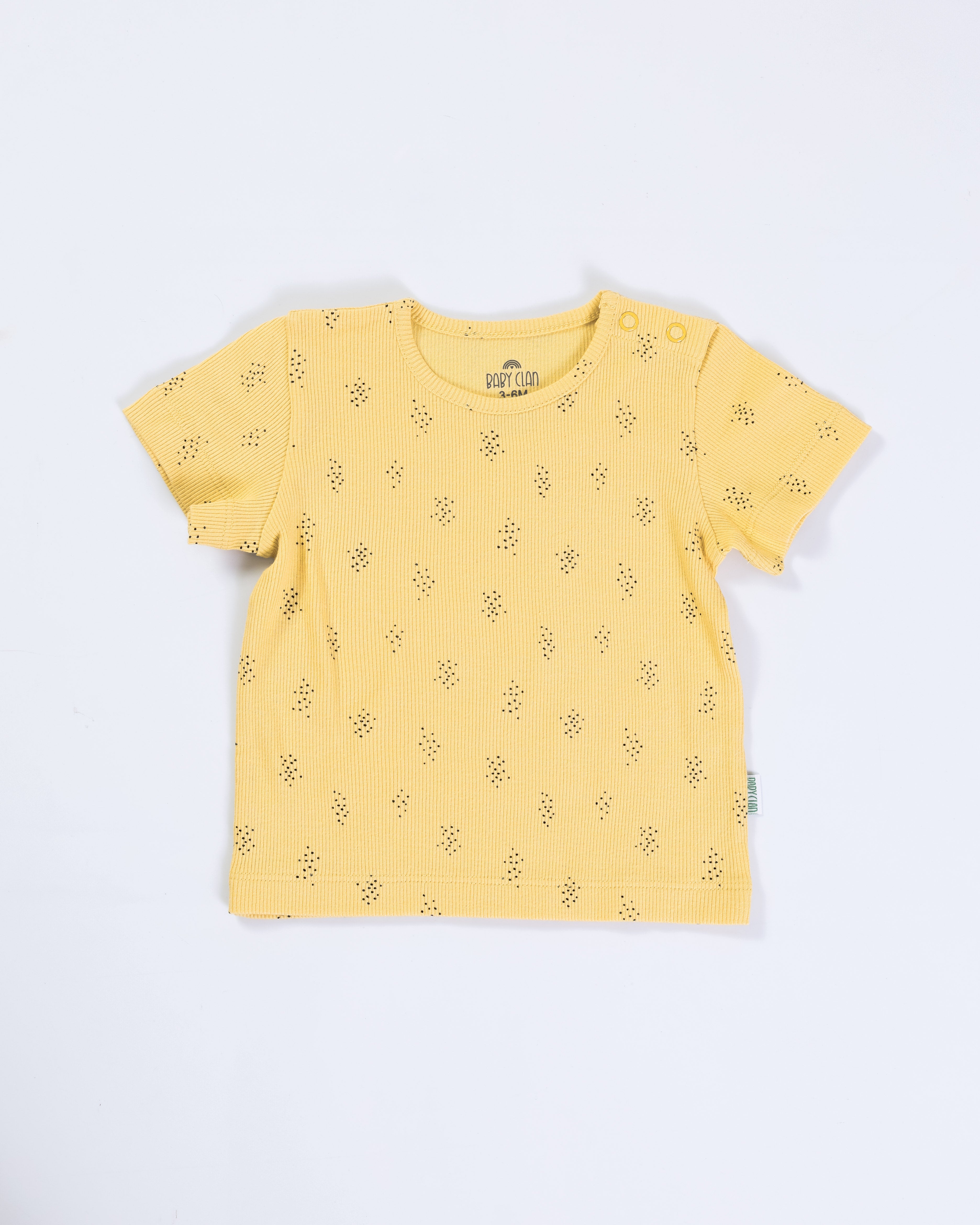 YELLOW SHORT SLEEVE SHORT SET