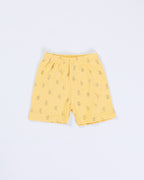 YELLOW SHORT SLEEVE SHORT SET
