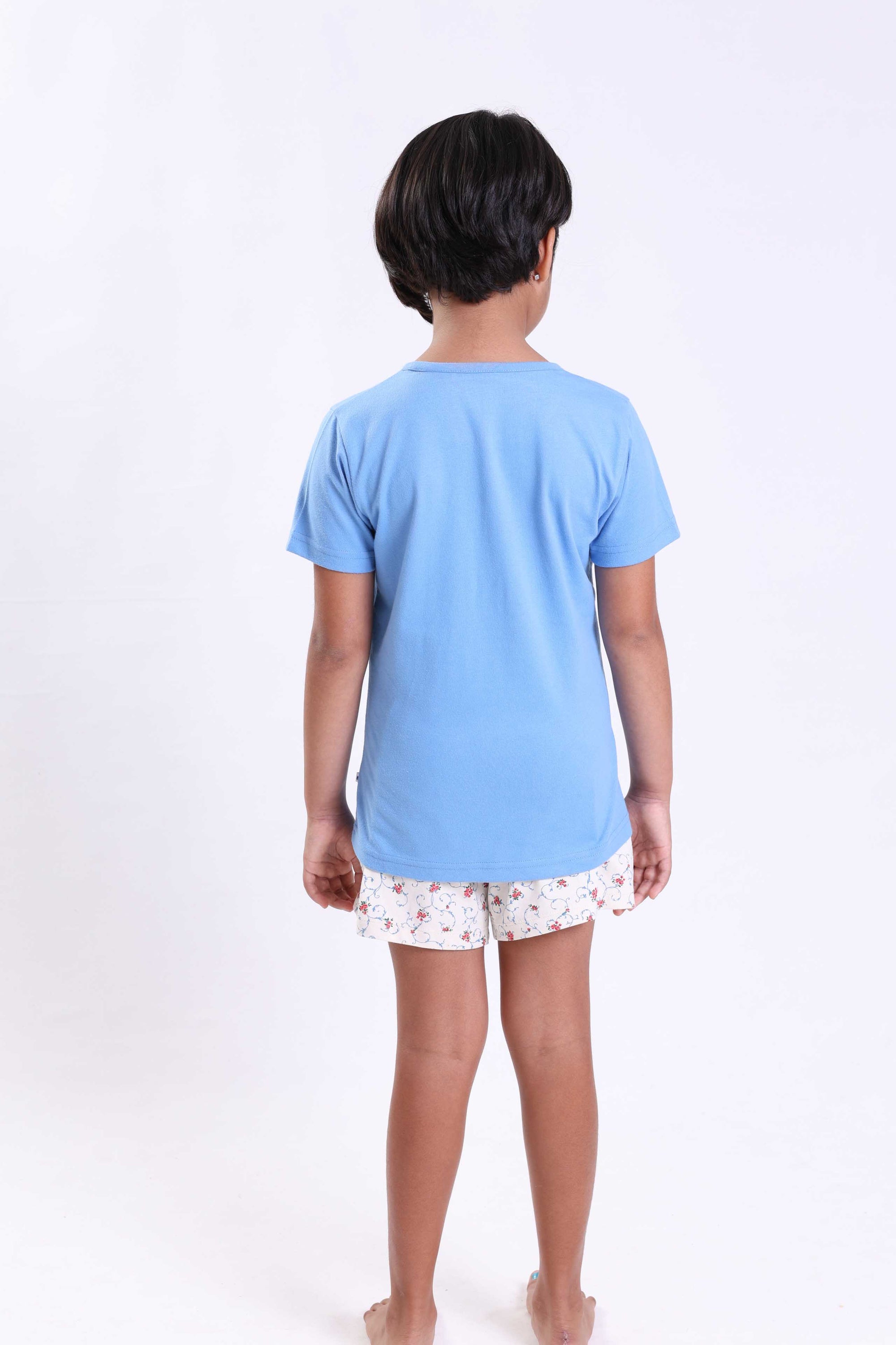 FLORAL UNICORN- GIRLS SHORT SLEEVE SHORT SET