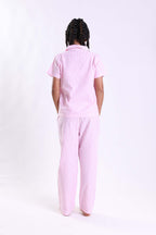 BERRY - GIRLS SHORT SLEEVE FRONT OPEN PANT SET