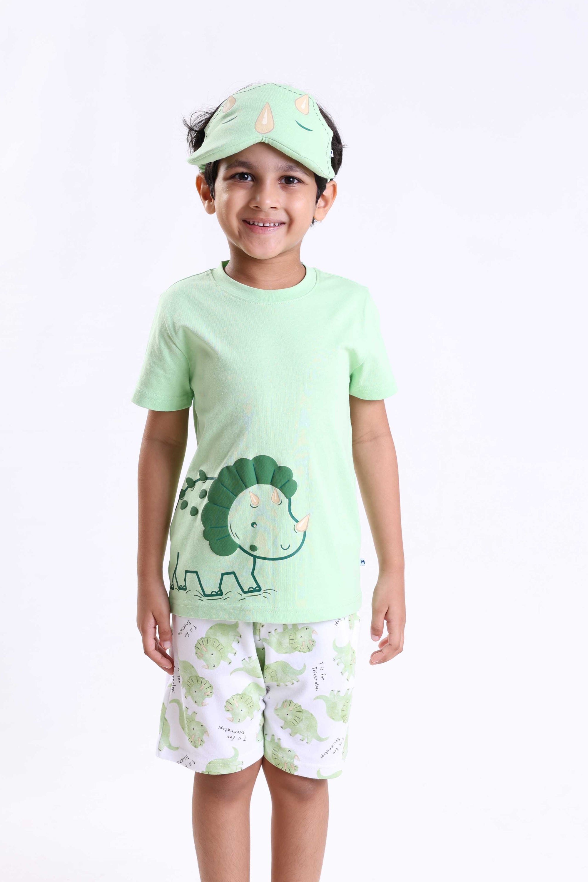 TRICERATOPS- BOYS SHORT SLEEVE SHORT SET
