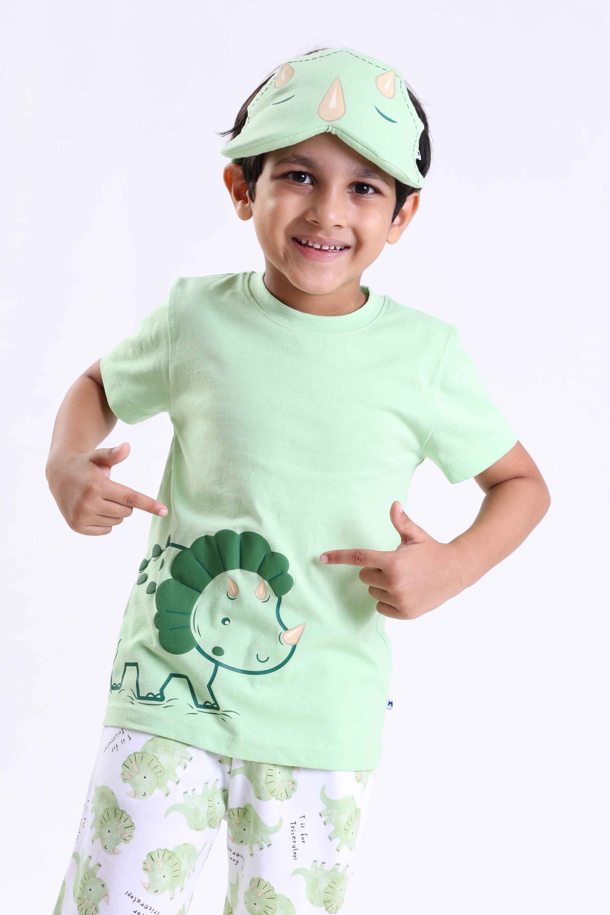 TRICERATOPS- BOYS SHORT SLEEVE SHORT SET