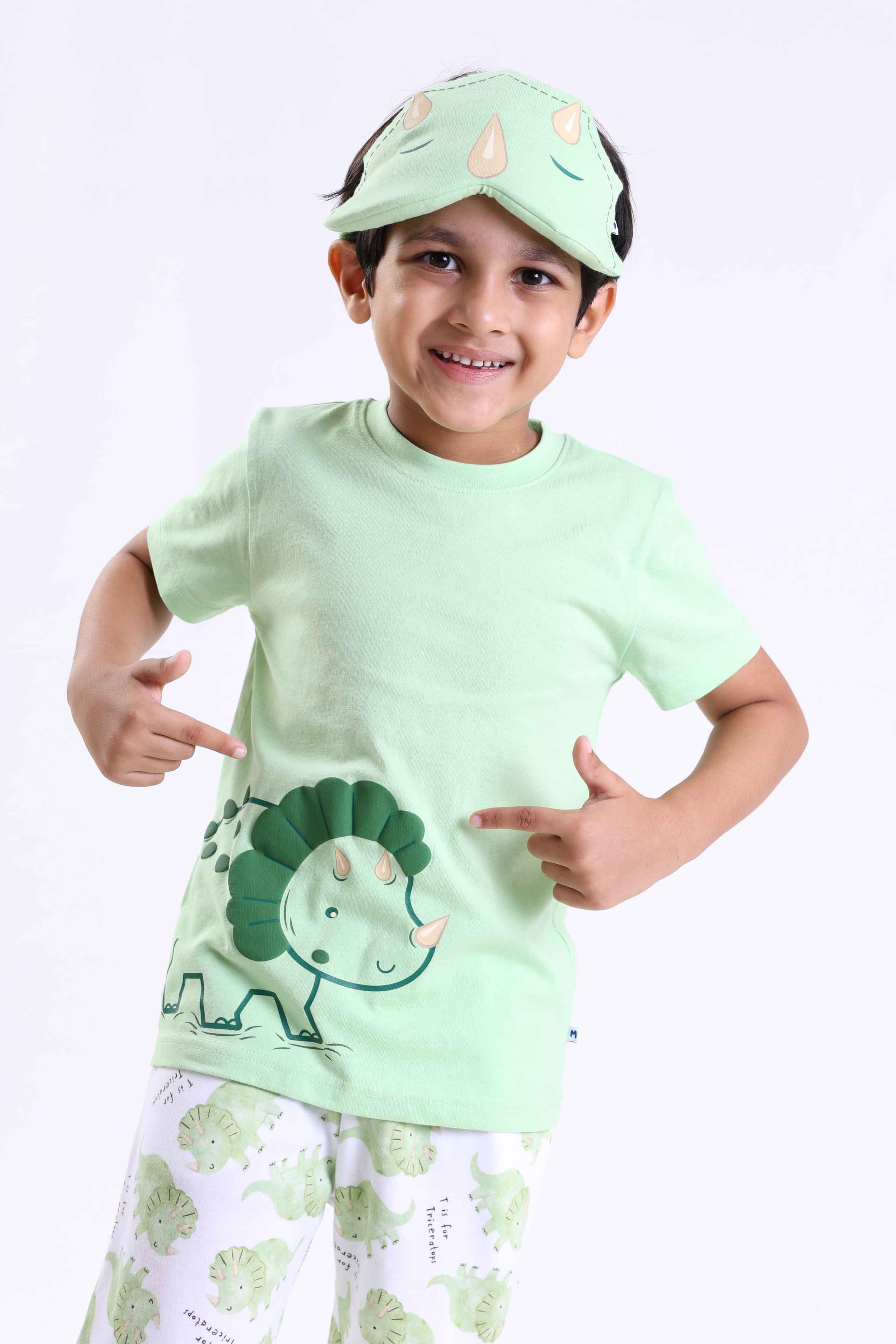 TRICERATOPS- BOYS SHORT SLEEVE SHORT SET