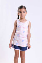 HEARTS - GIRLS SLEEVELESS SHORT SET
