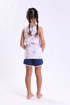 HEARTS - GIRLS SLEEVELESS SHORT SET