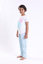 MERMAID - GIRLS SHORT SLEEVE PANT SET