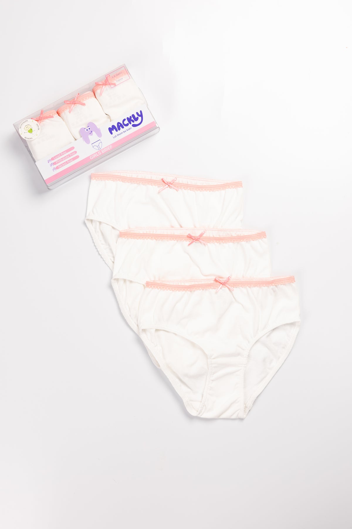 GIRLS BRIEF - WHITE