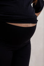 BLACK MATERNITY SHORT
