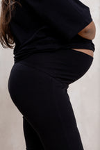 BLACK MATERNITY SHORT