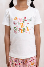 DARE TO BE DIFFERENT - GIRLS SHORT SLEEVE SHORT SET