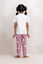 SHINING UNICORN- GIRLS SHORT SLEEVE PANT SET
