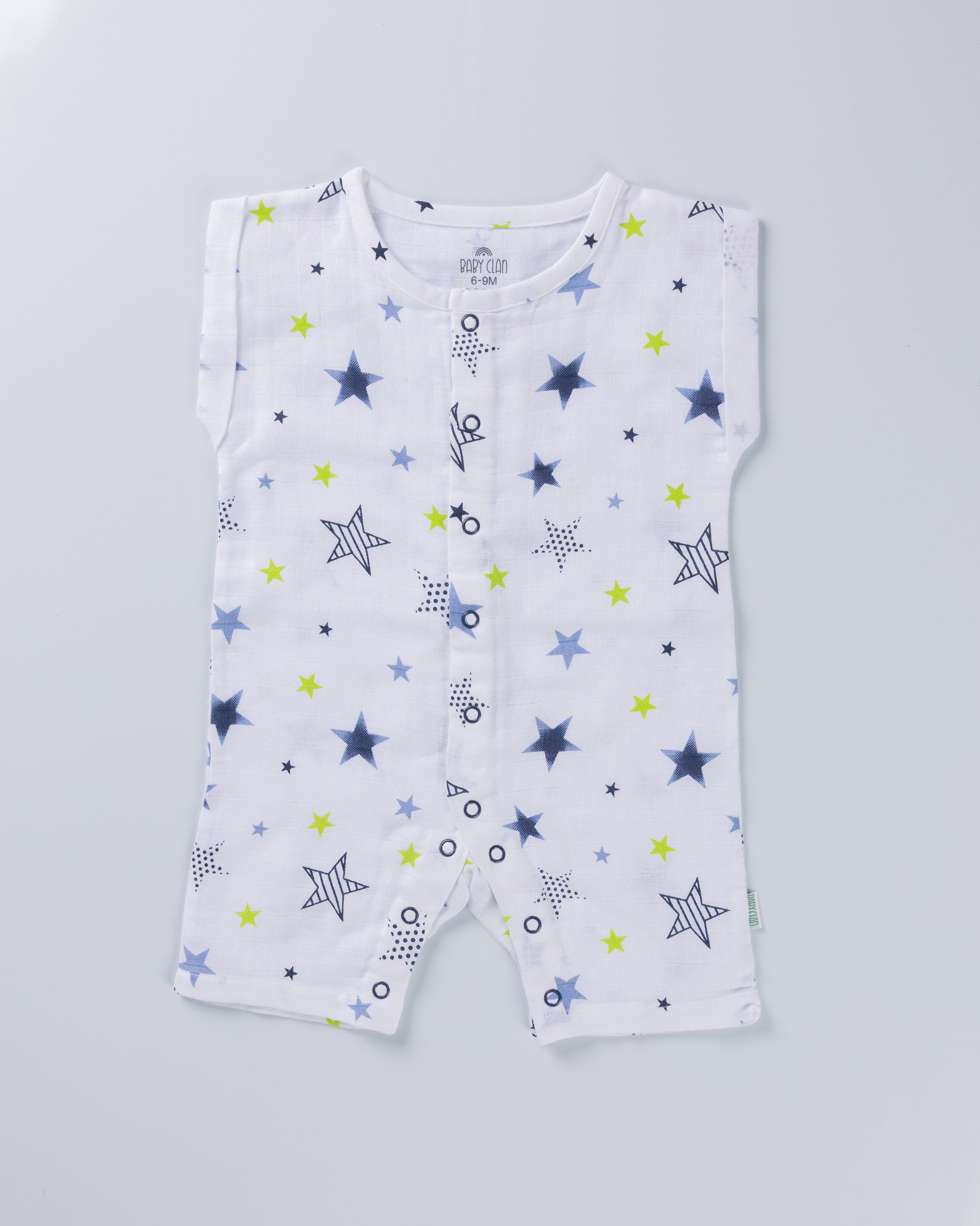 TWINKLE STAR MUSLIN ROMPER
