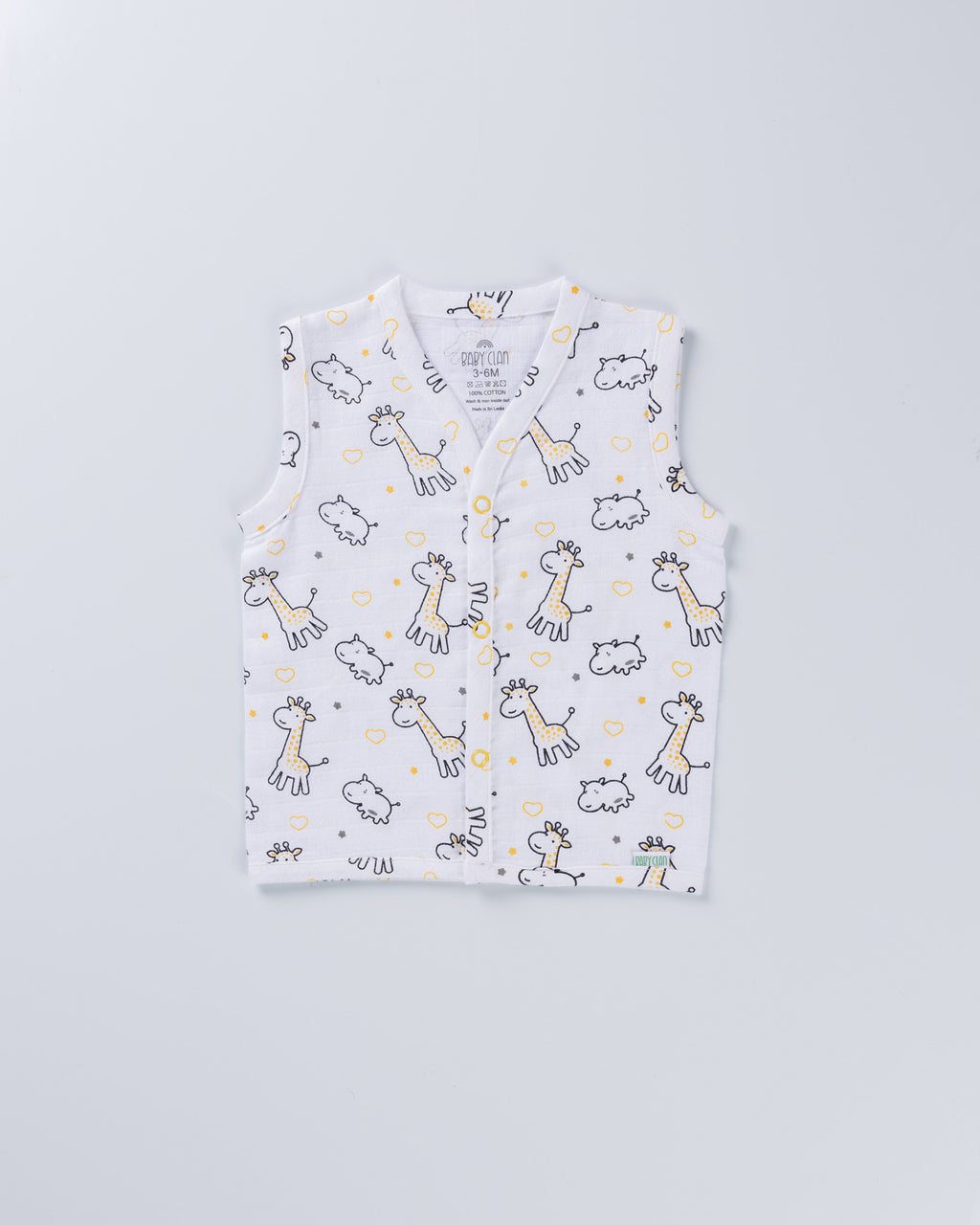 SAFARI SNUGGLES MUSLIN SHORT SET