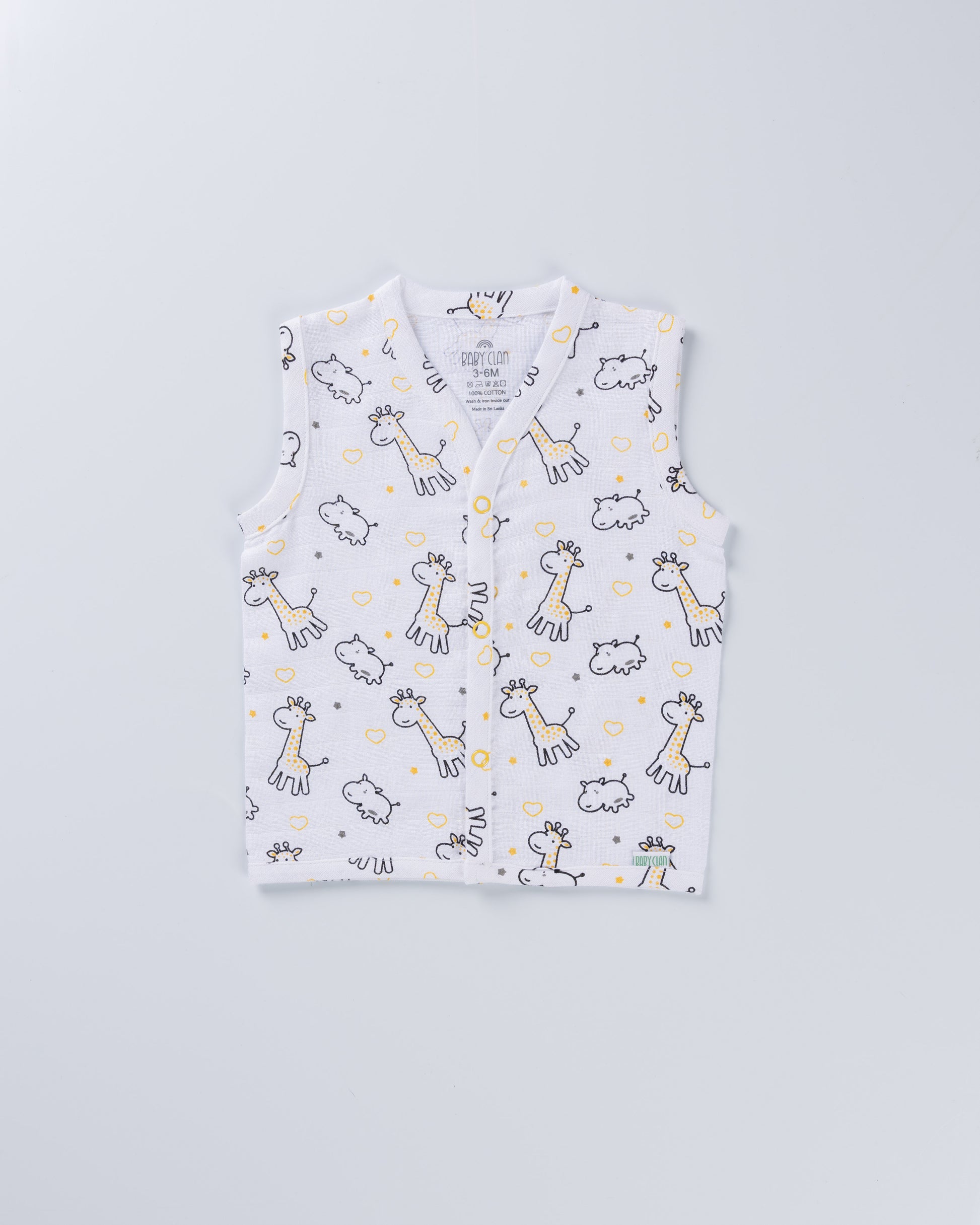 SAFARI SNUGGLES MUSLIN SHORT SET