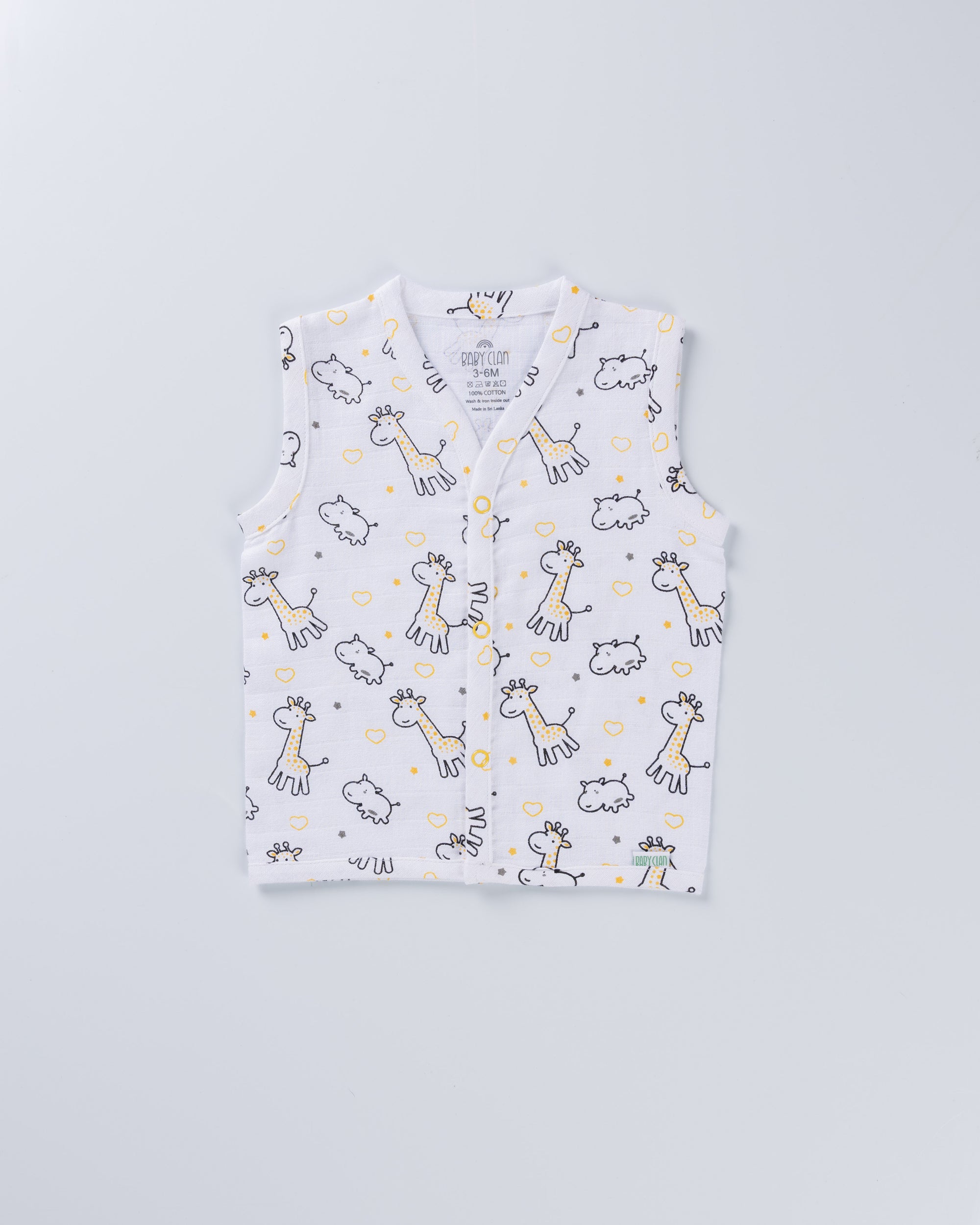 SAFARI SNUGGLES MUSLIN SHORT SET
