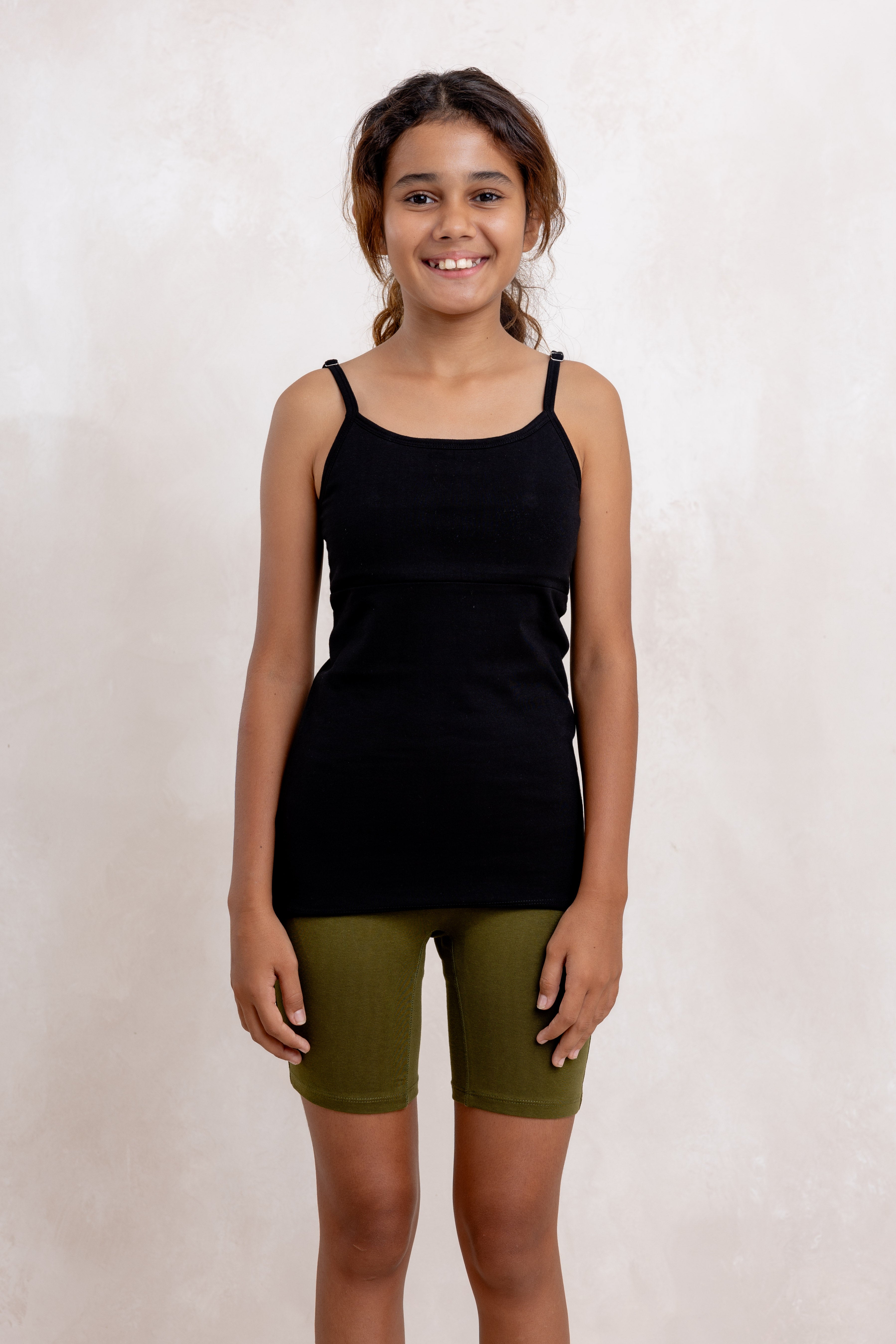 BLACK PADDED CAMISOLE