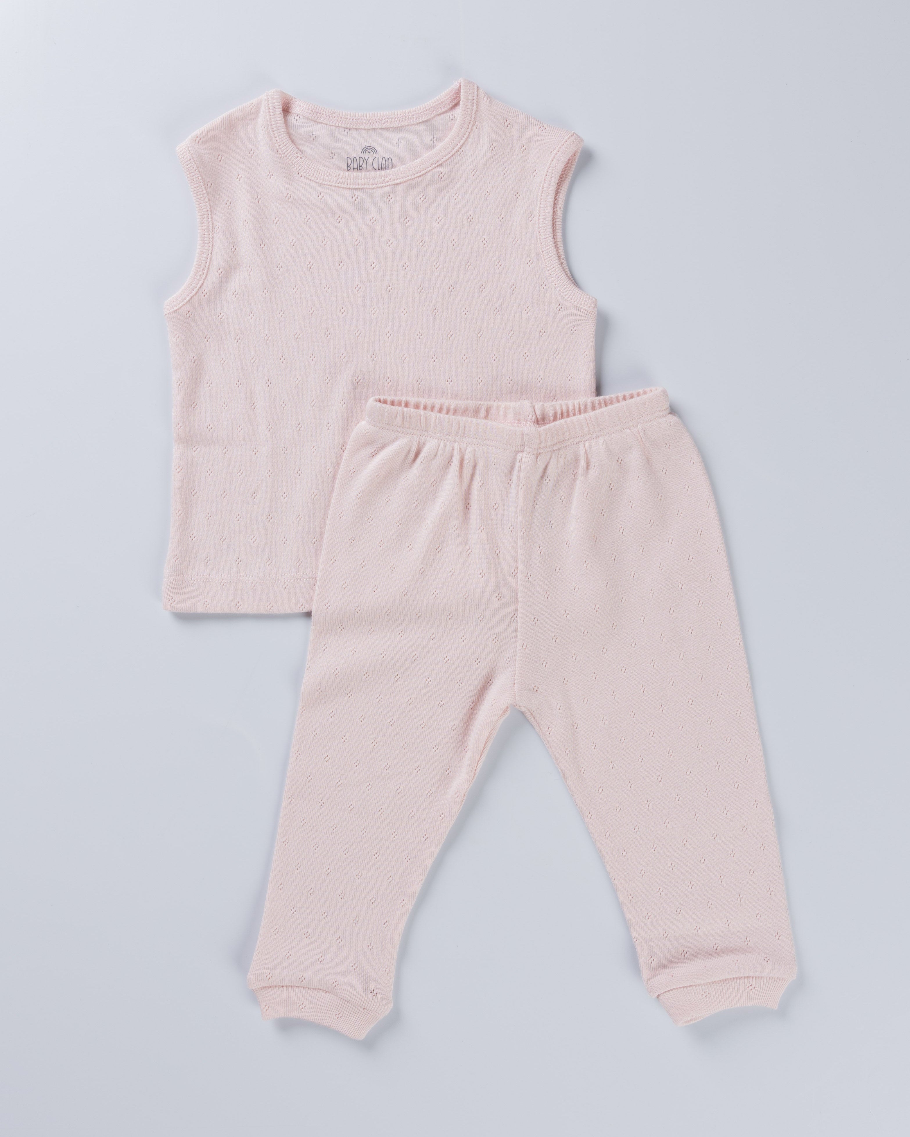 LOVE POINTELLE VEST & PANT SET
