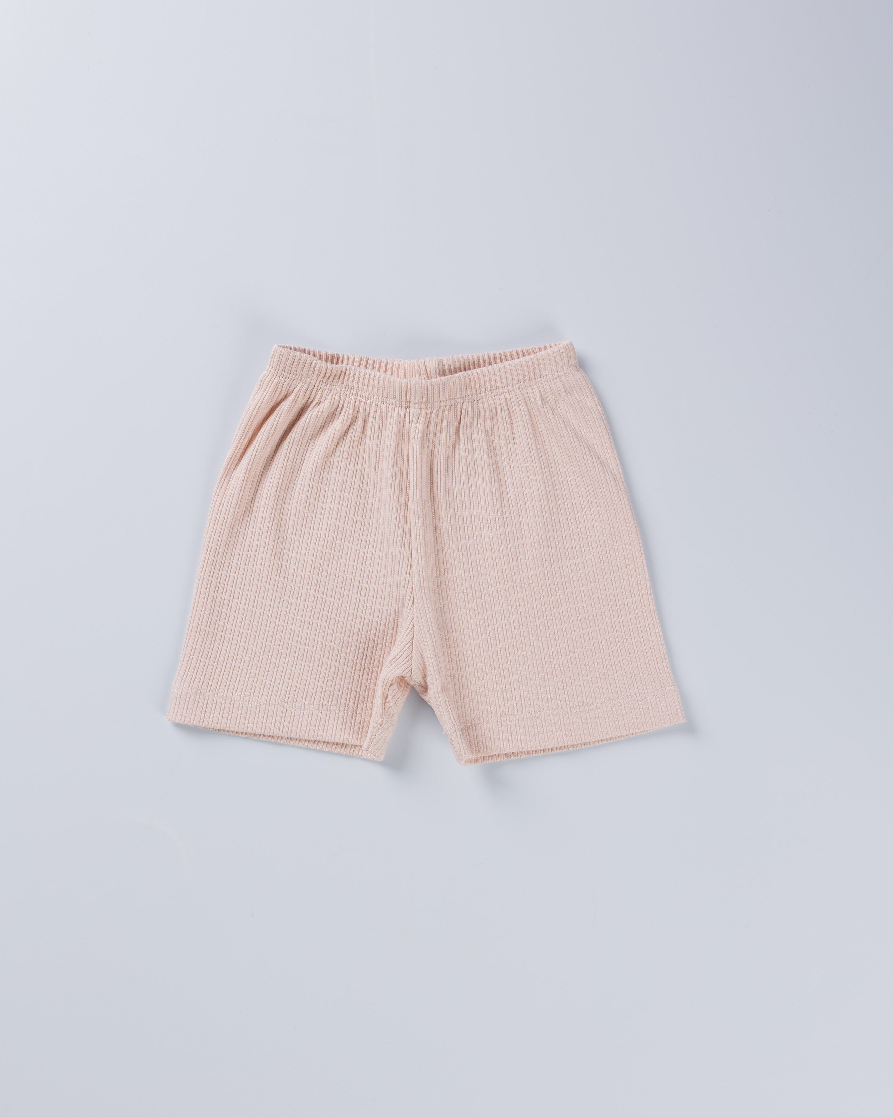 SOFT ORANGE POINTELLE VEST AND SHORT SET